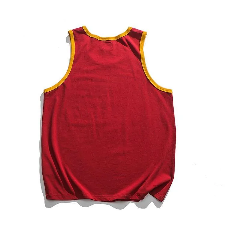 1980s Chinese Retro Style Vests with "運動" Pattern
