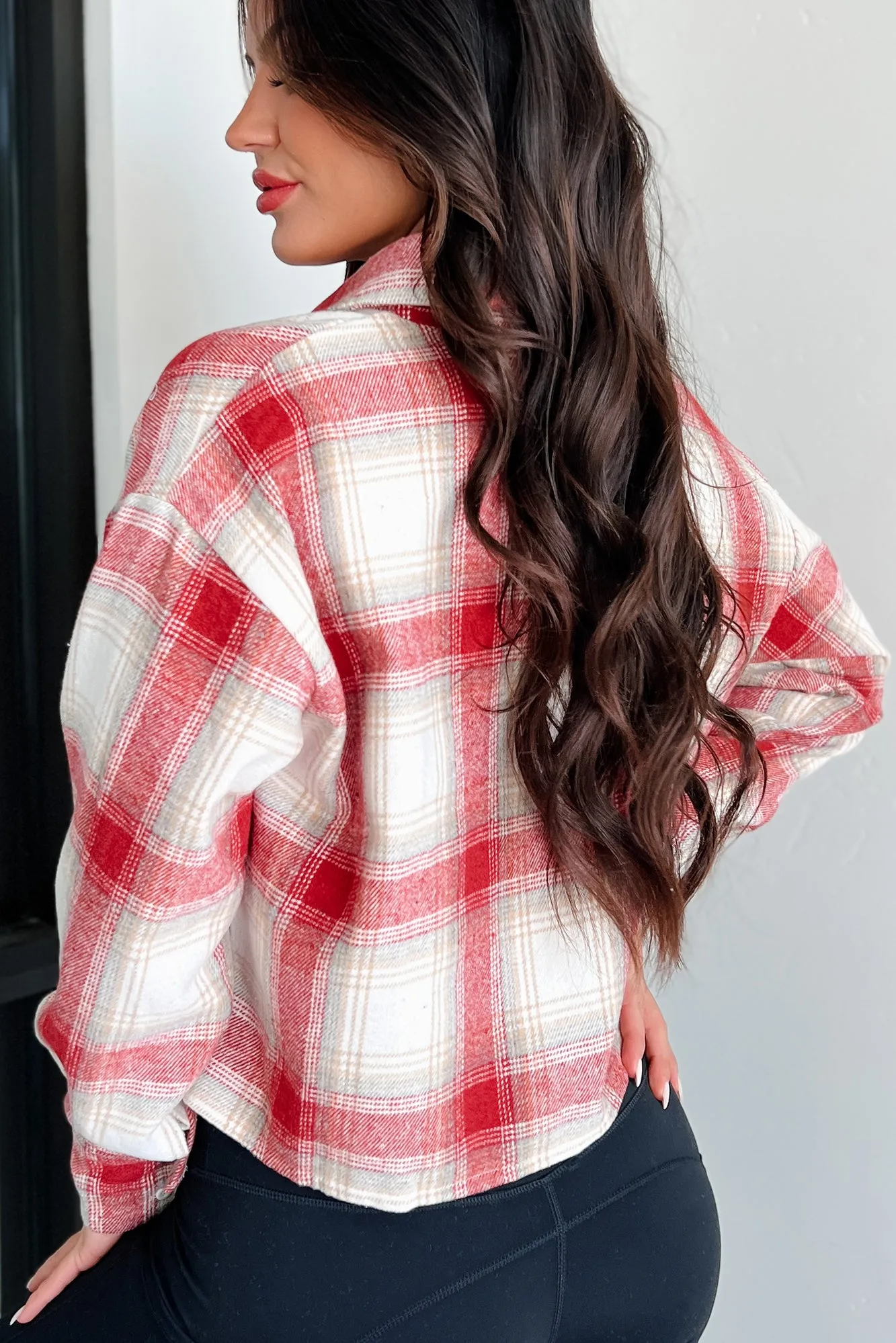 A Little Unpredictable Plaid Button-Down Shirt (Wine Combo)