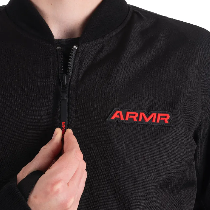 Armr Waterproof Black Bomber Jacket 2.0
