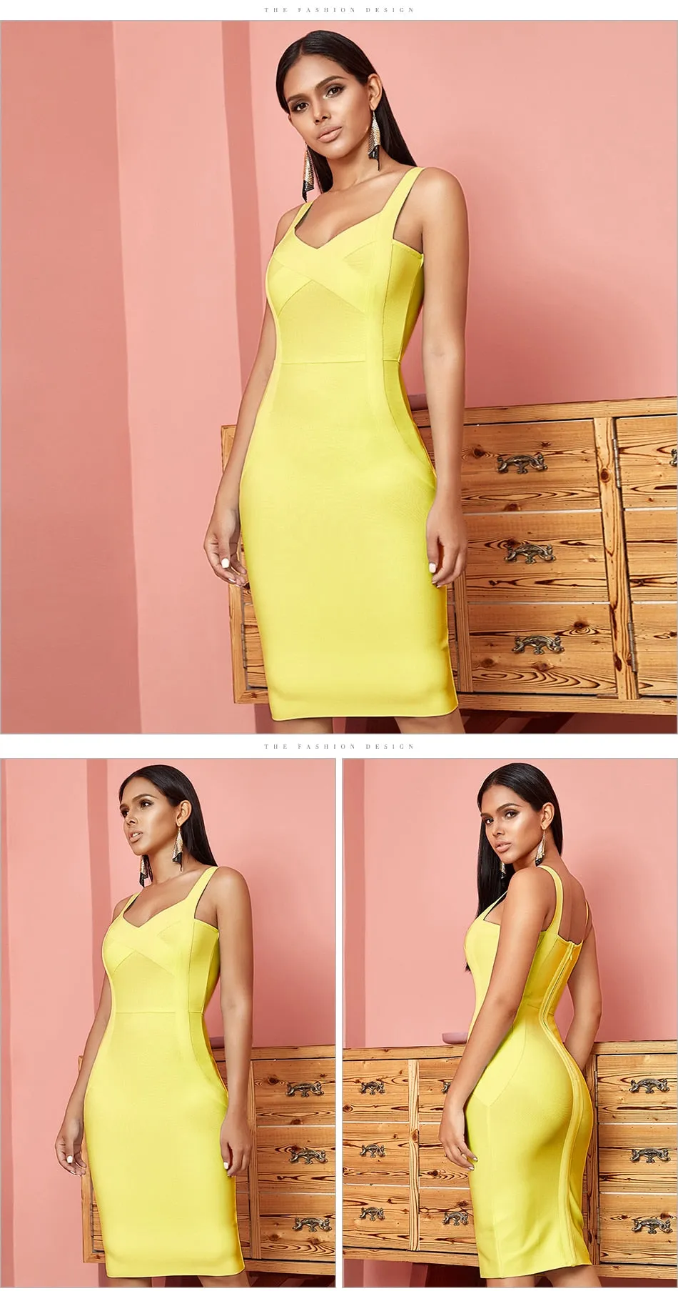 Aydee Bodycon Bandage Dress