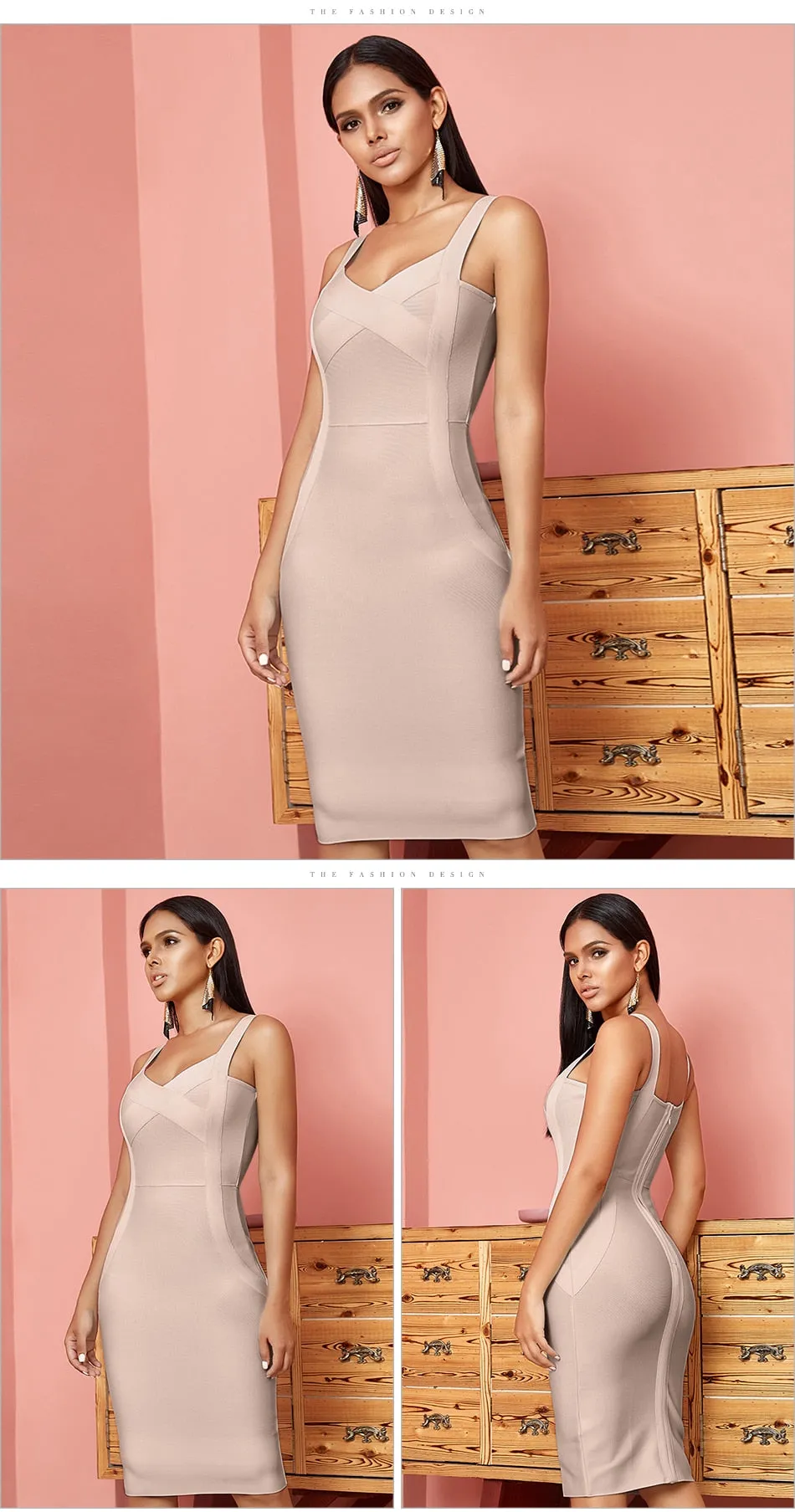 Aydee Bodycon Bandage Dress