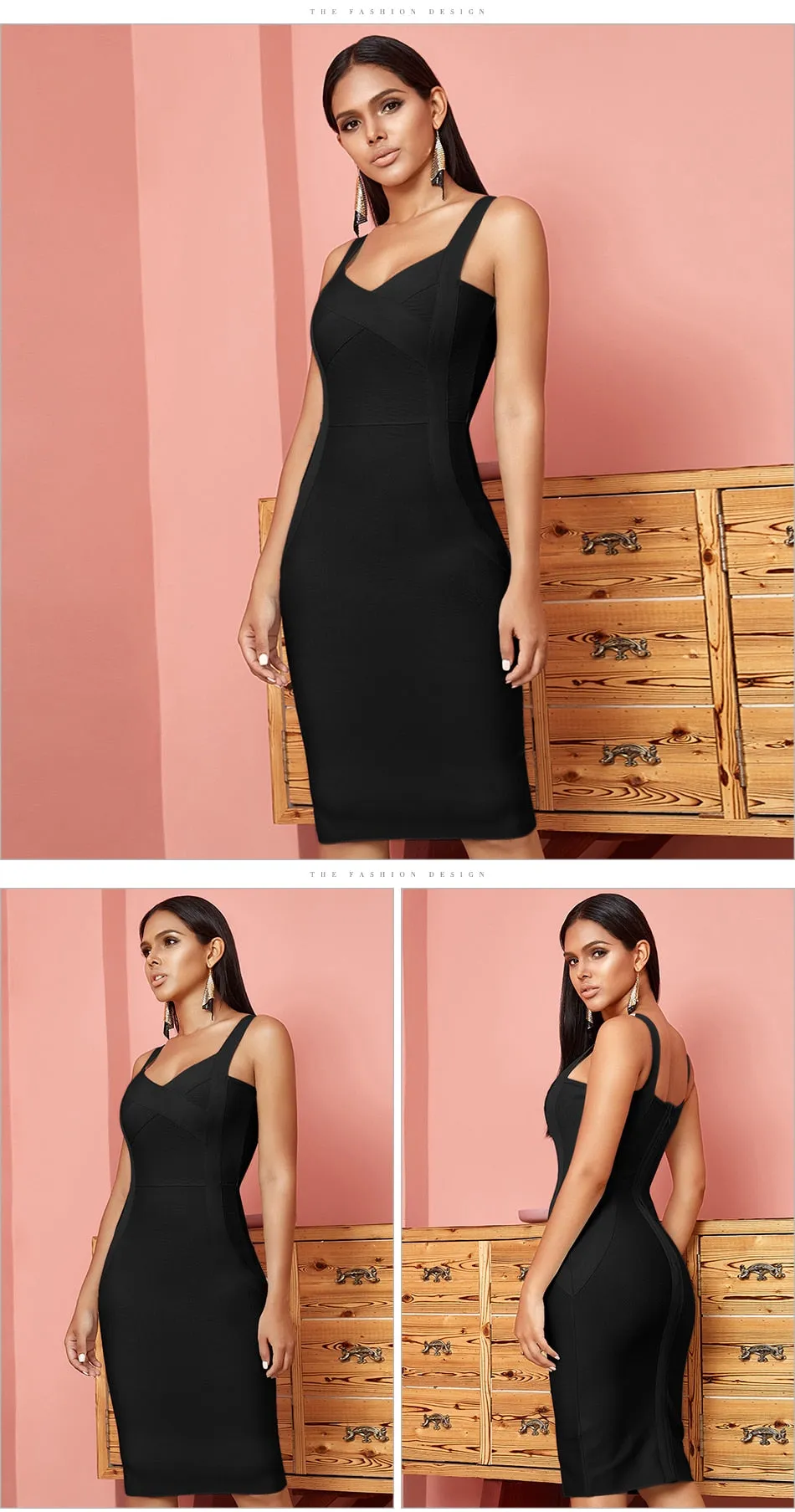 Aydee Bodycon Bandage Dress