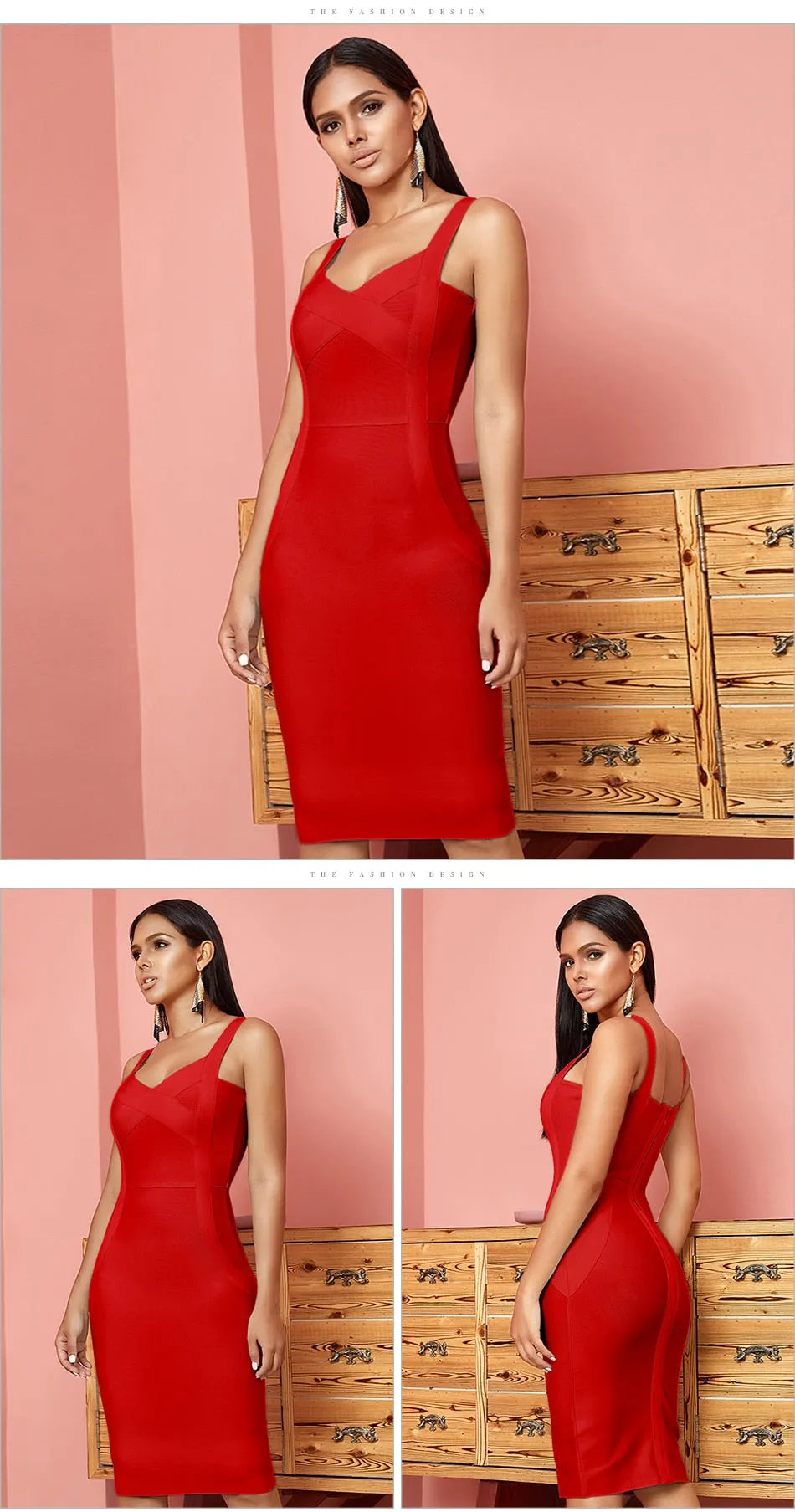 Aydee Bodycon Bandage Dress