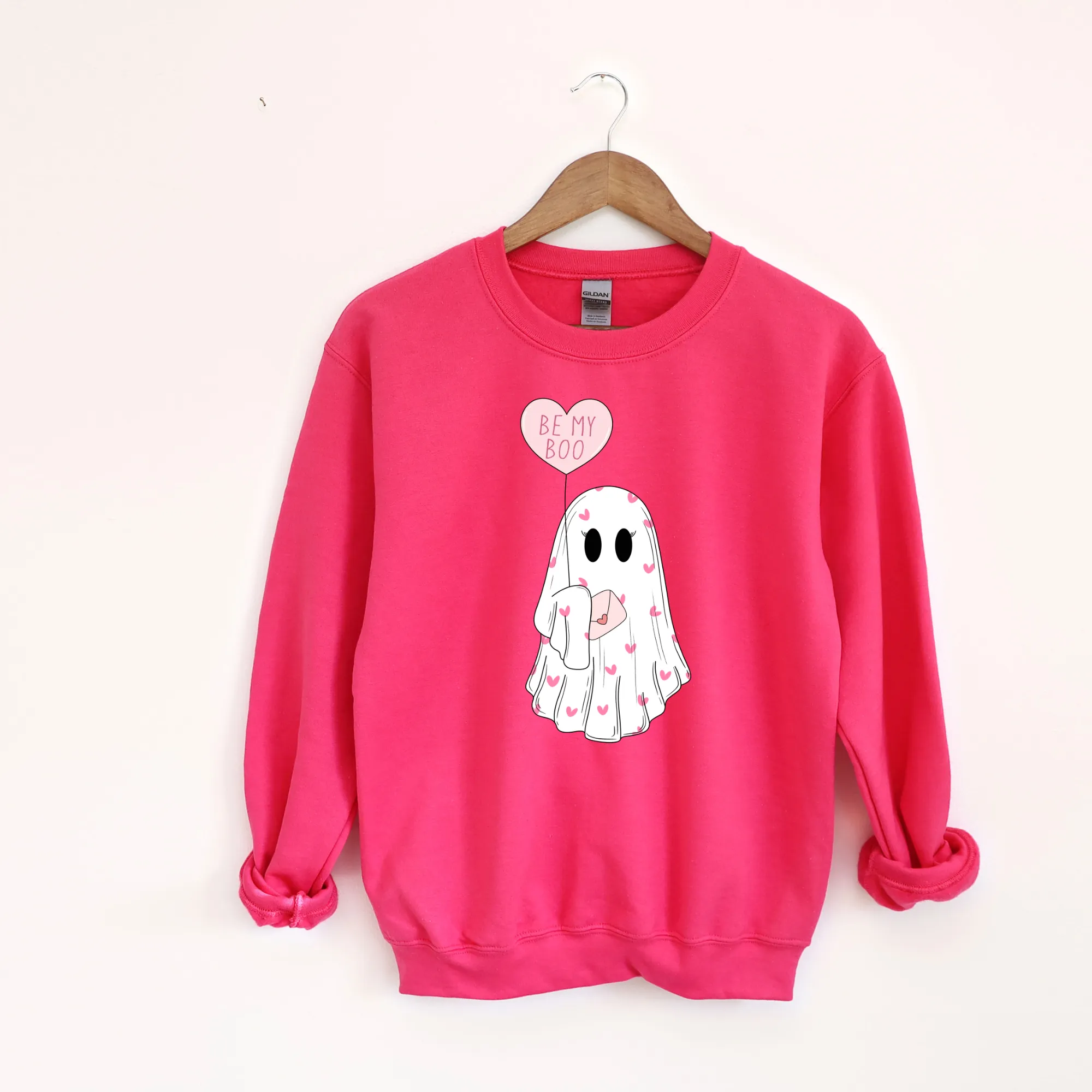 Be My Boo Valentine Ghost Sweatshirt