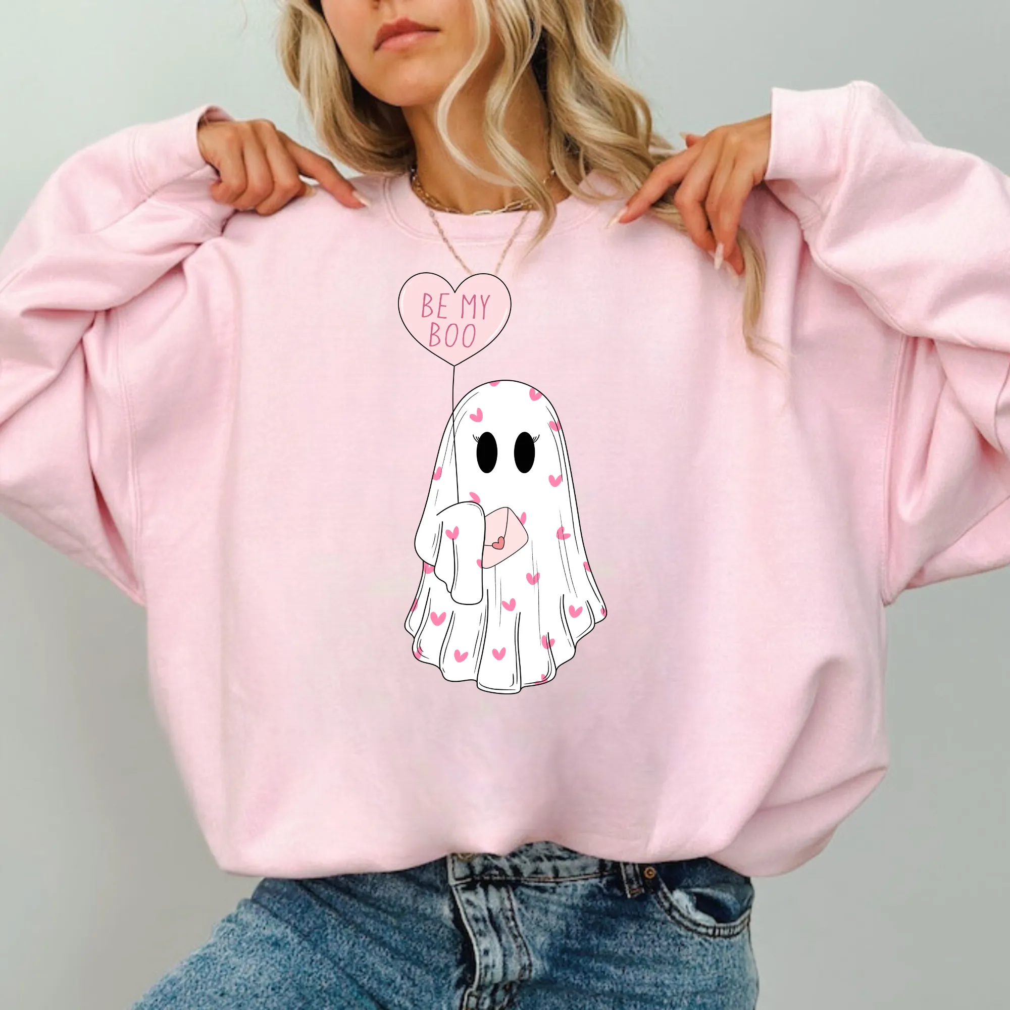 Be My Boo Valentine Ghost Sweatshirt