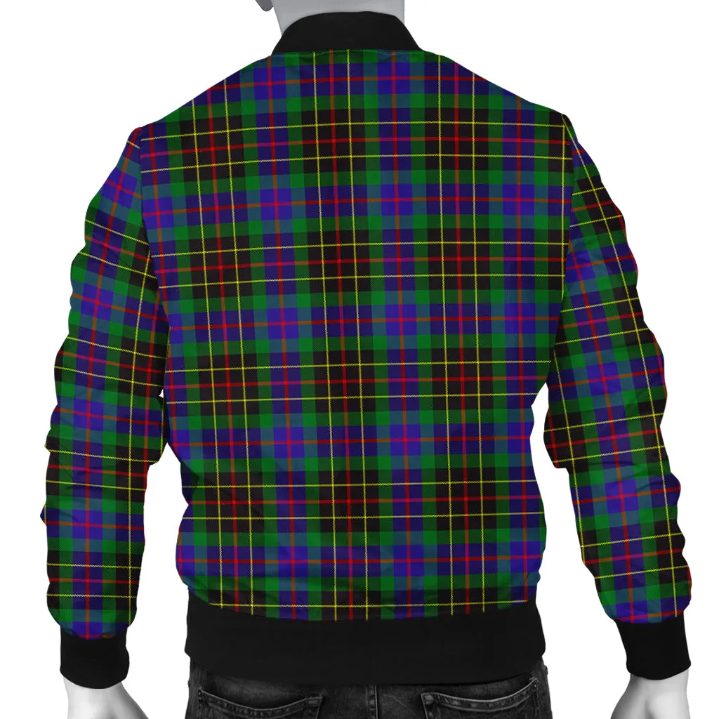 Brodie Hunting Modern Tartan Bomber Jacket with Family Crest