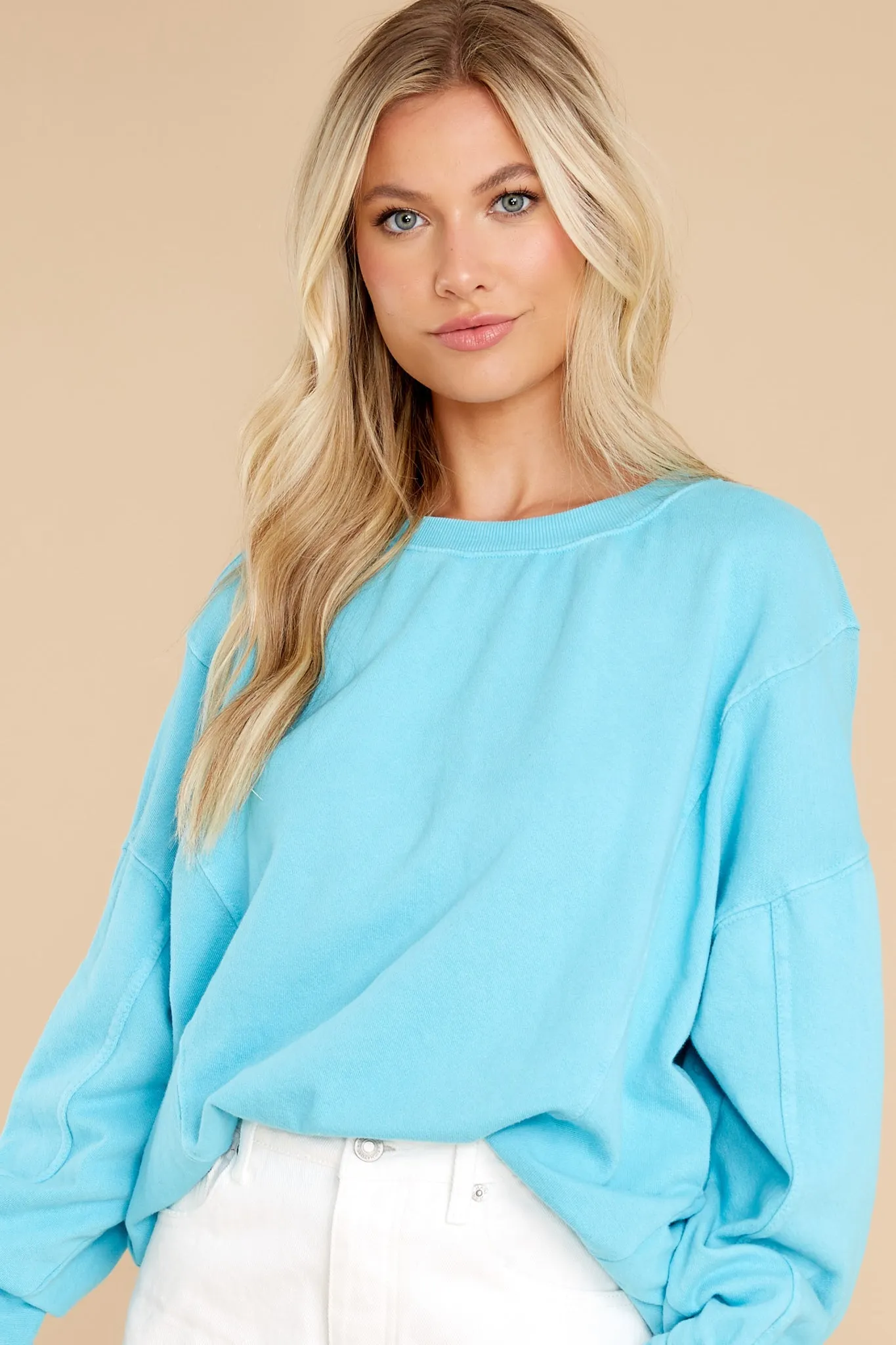 By The Water Splash Blue Sweatshirt