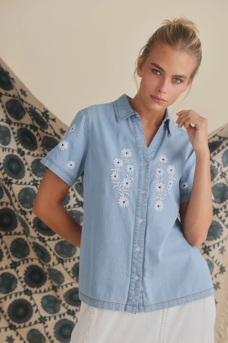 Cece Denim Shirt