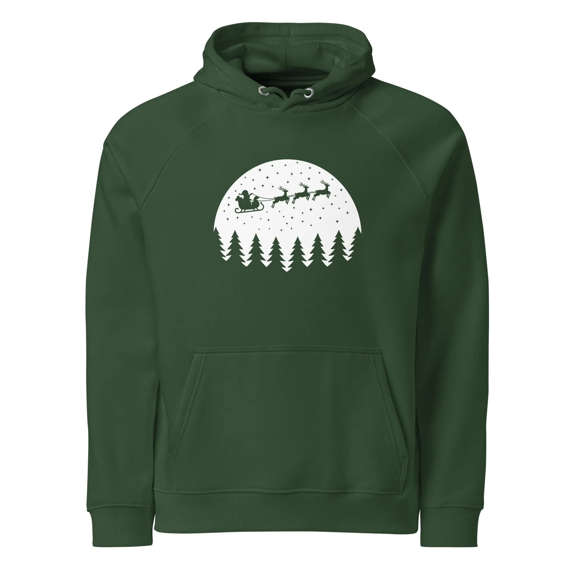 Christmas Eve Graphic Men Eco Raglan Hoodie