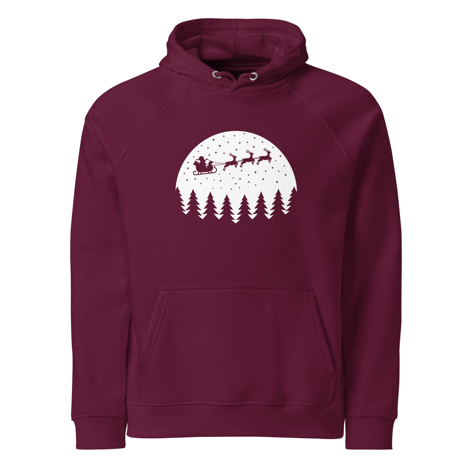 Christmas Eve Graphic Men Eco Raglan Hoodie