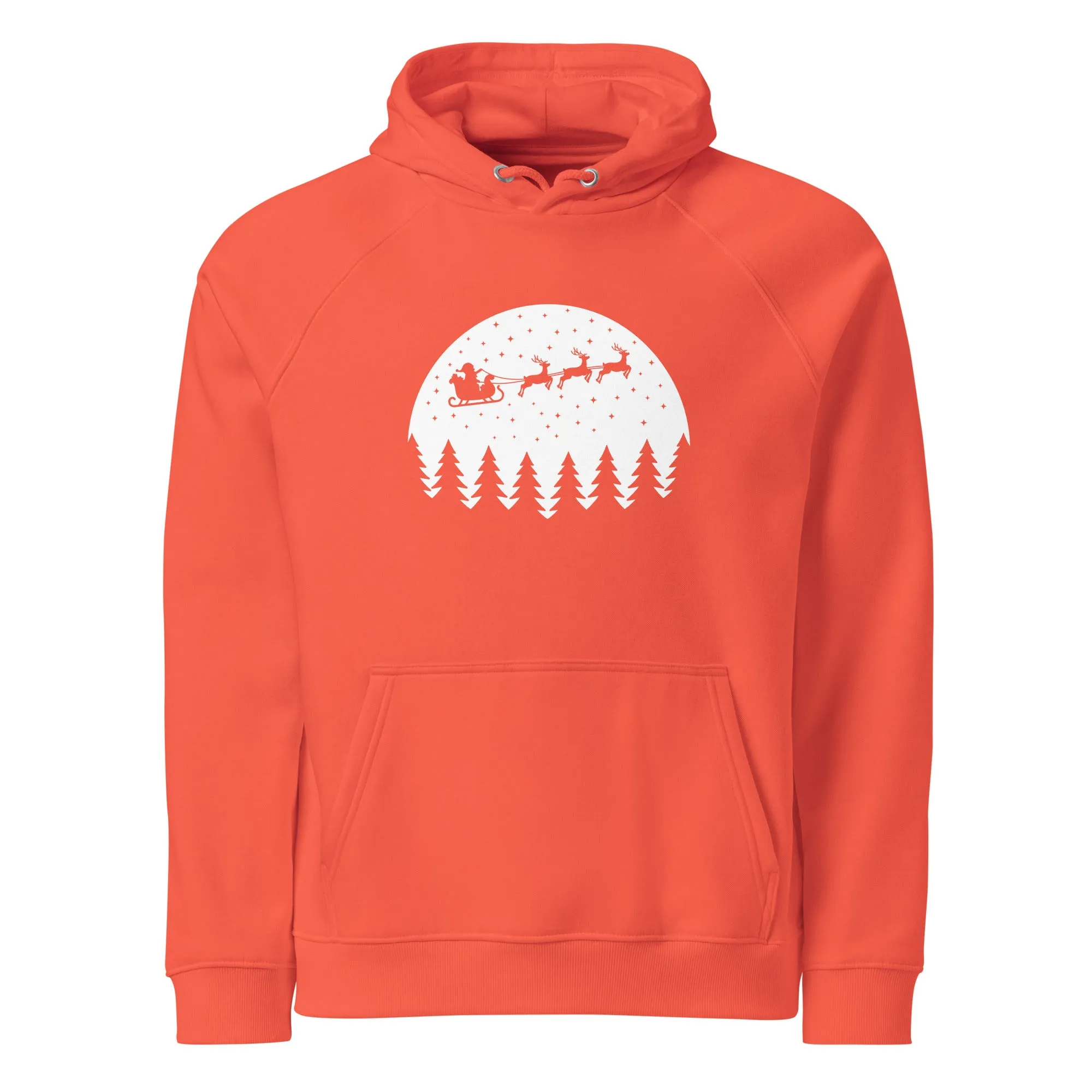 Christmas Eve Graphic Men Eco Raglan Hoodie