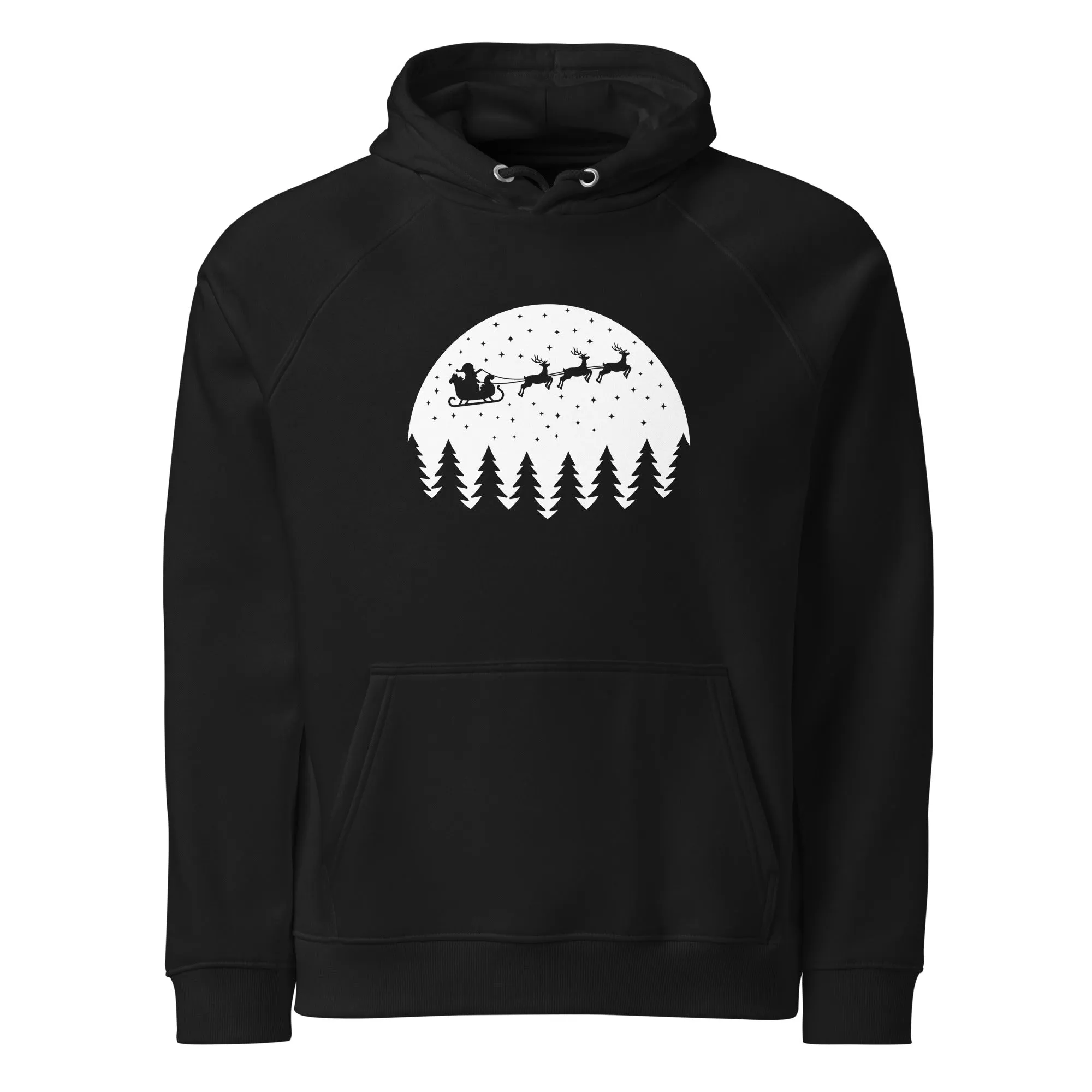 Christmas Eve Graphic Men Eco Raglan Hoodie