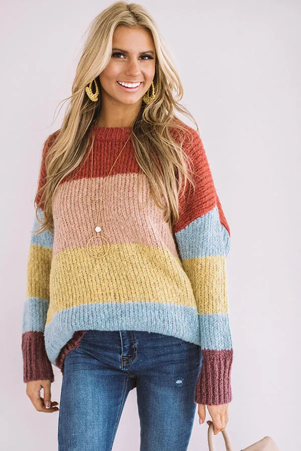 Cozy Corner Color Block Tunic Sweater