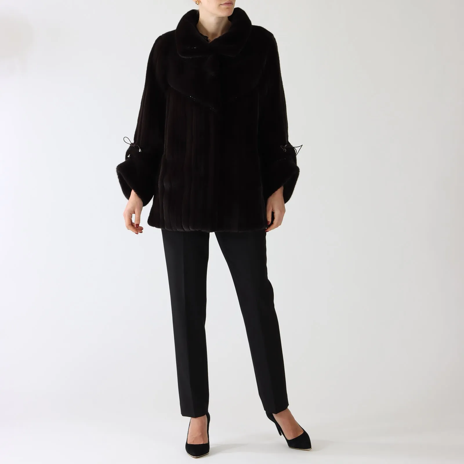 Dark Chocolate Faux Fur Jacket