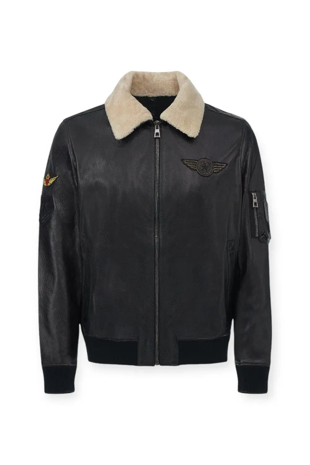 Davide Aviator Leather Jacket