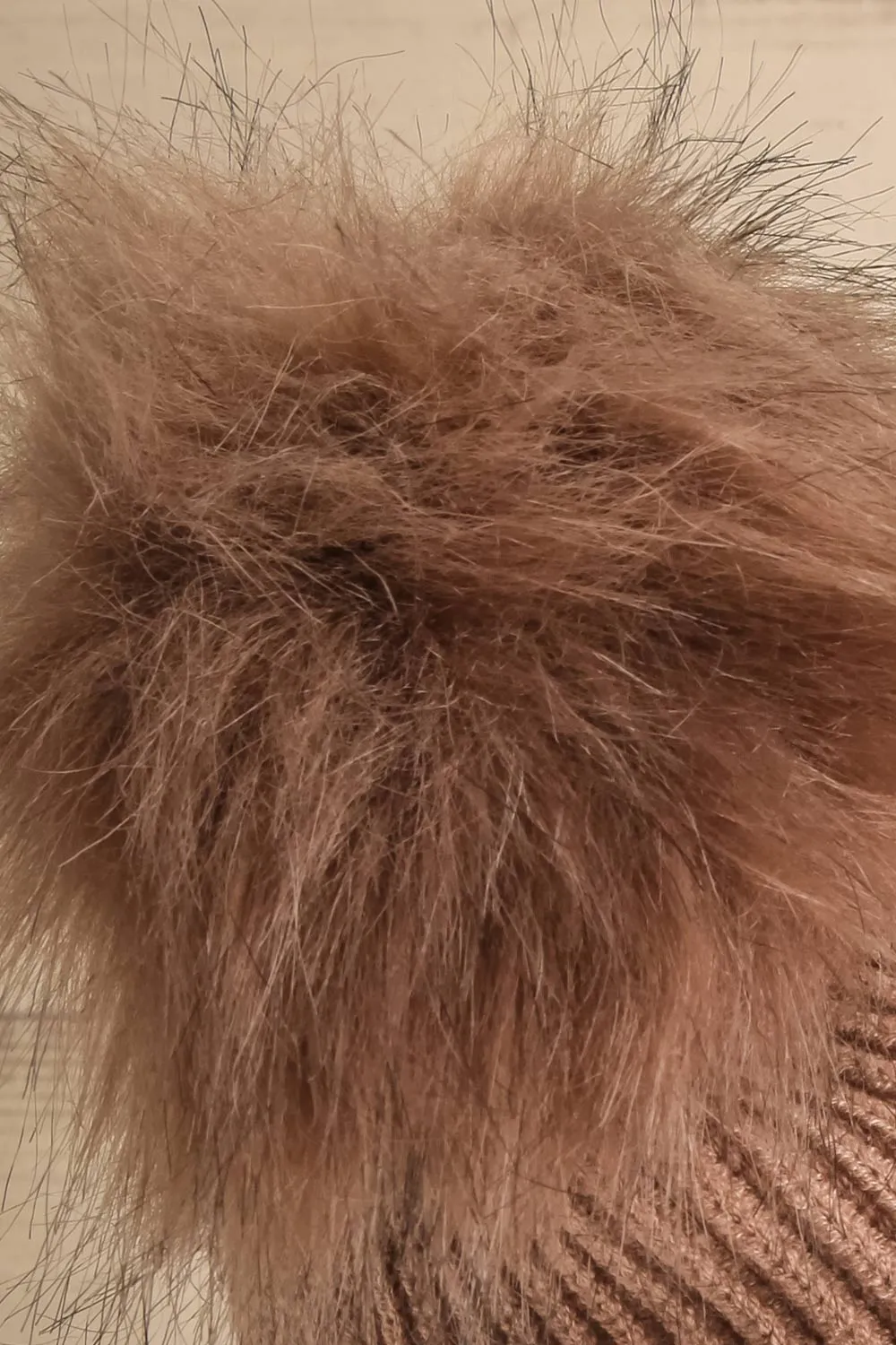 Detourne Taupe | Knit Tuque w/ Pompom
