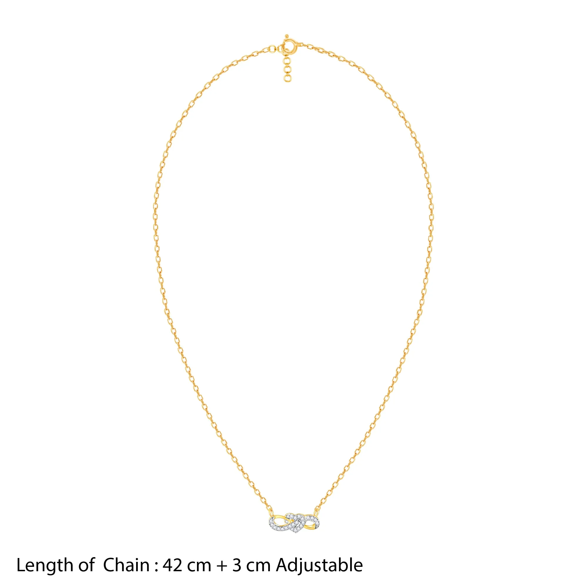 Gold Limitless Love Diamond Necklace