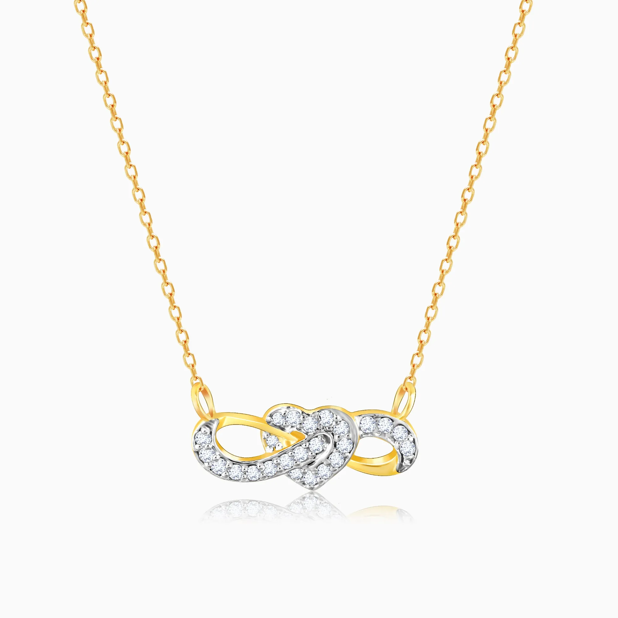 Gold Limitless Love Diamond Necklace