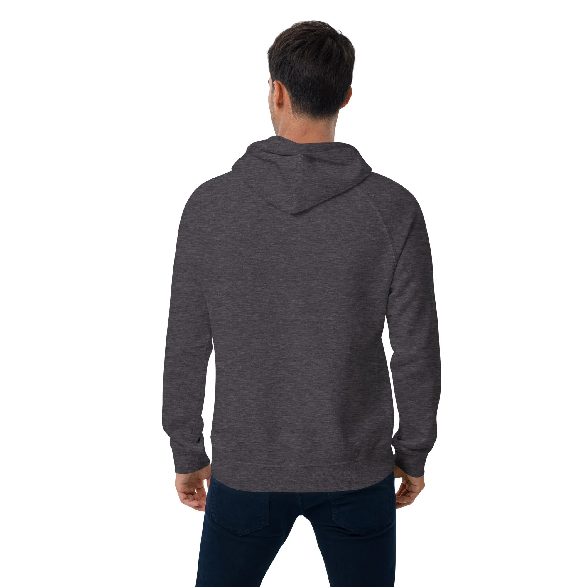 Grateful Thankful And Stuffed Graphic Men Eco Raglan Hoodie
