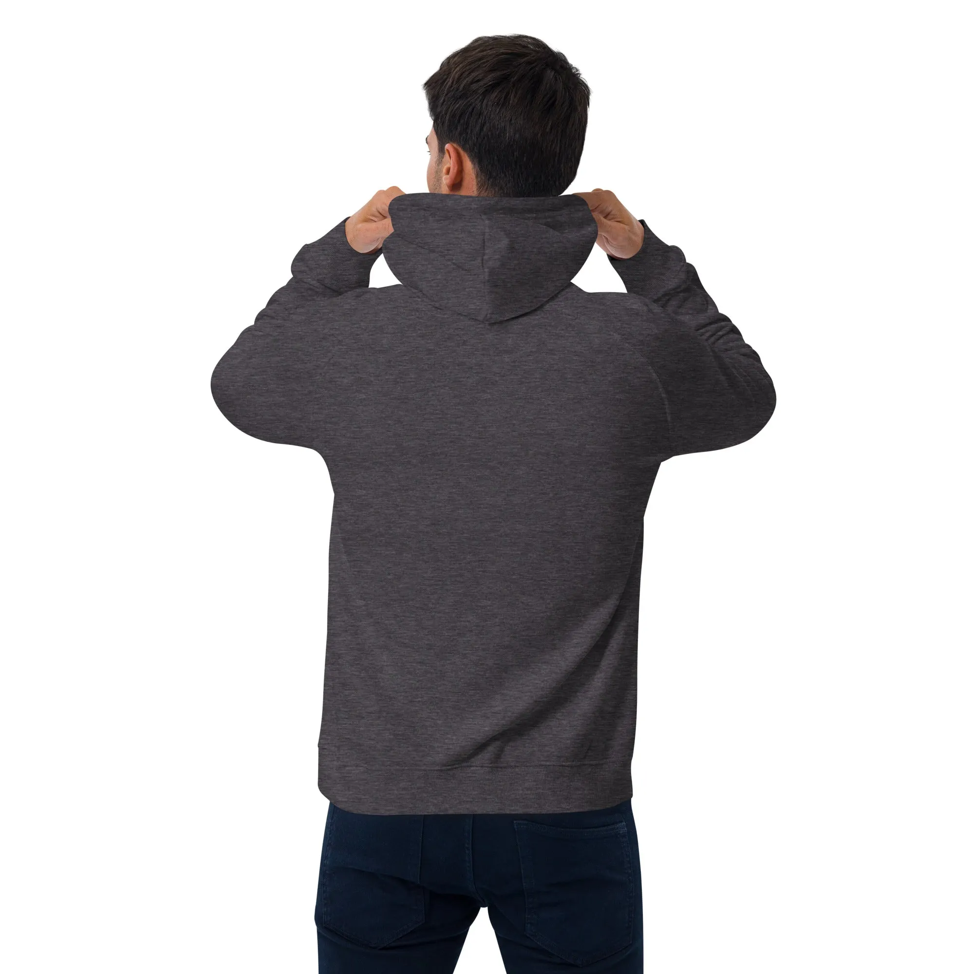 Grateful Thankful And Stuffed Graphic Men Eco Raglan Hoodie