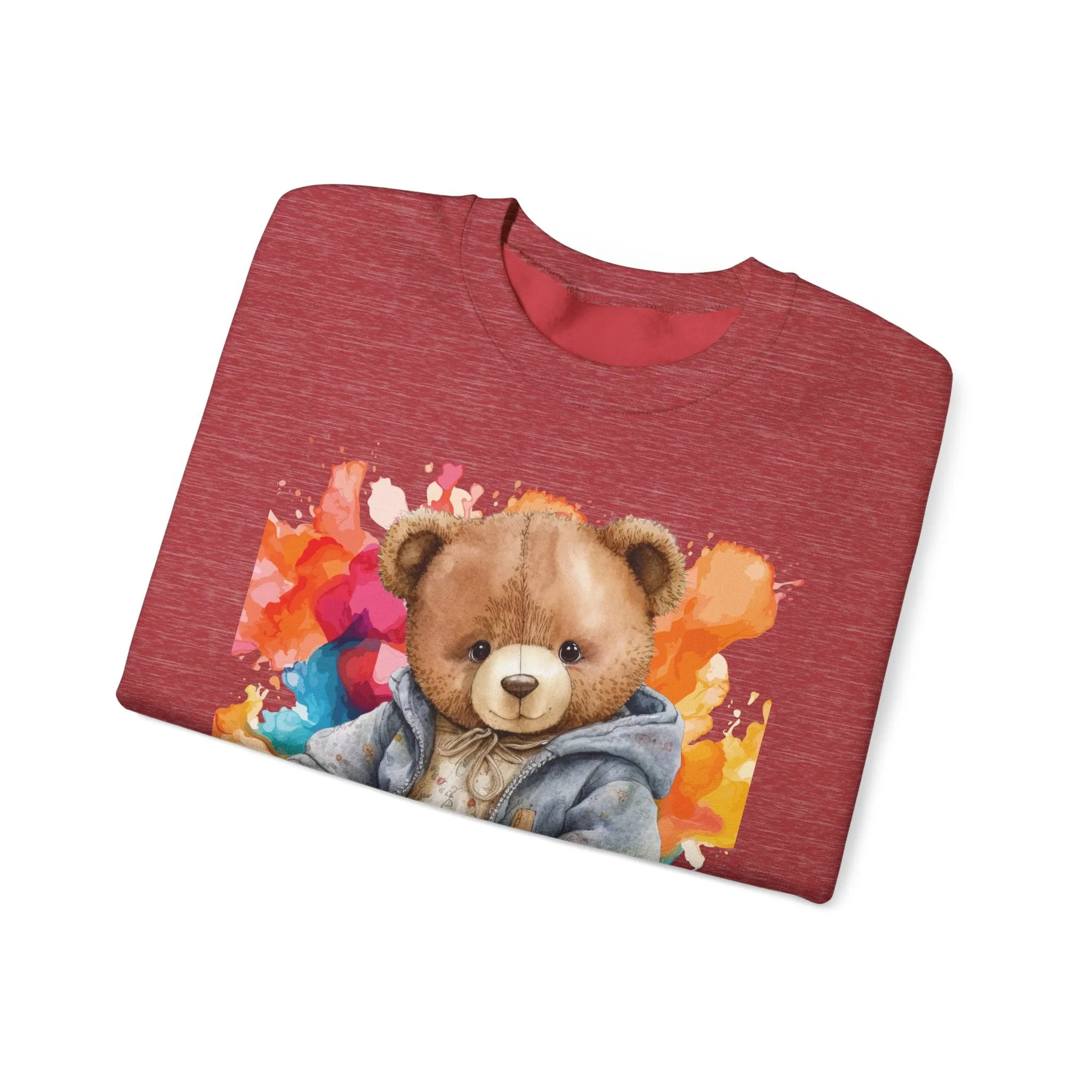Heavy Blend Crewneck Bearbury Sweatshirt Streetwear Fashion for Men and Women