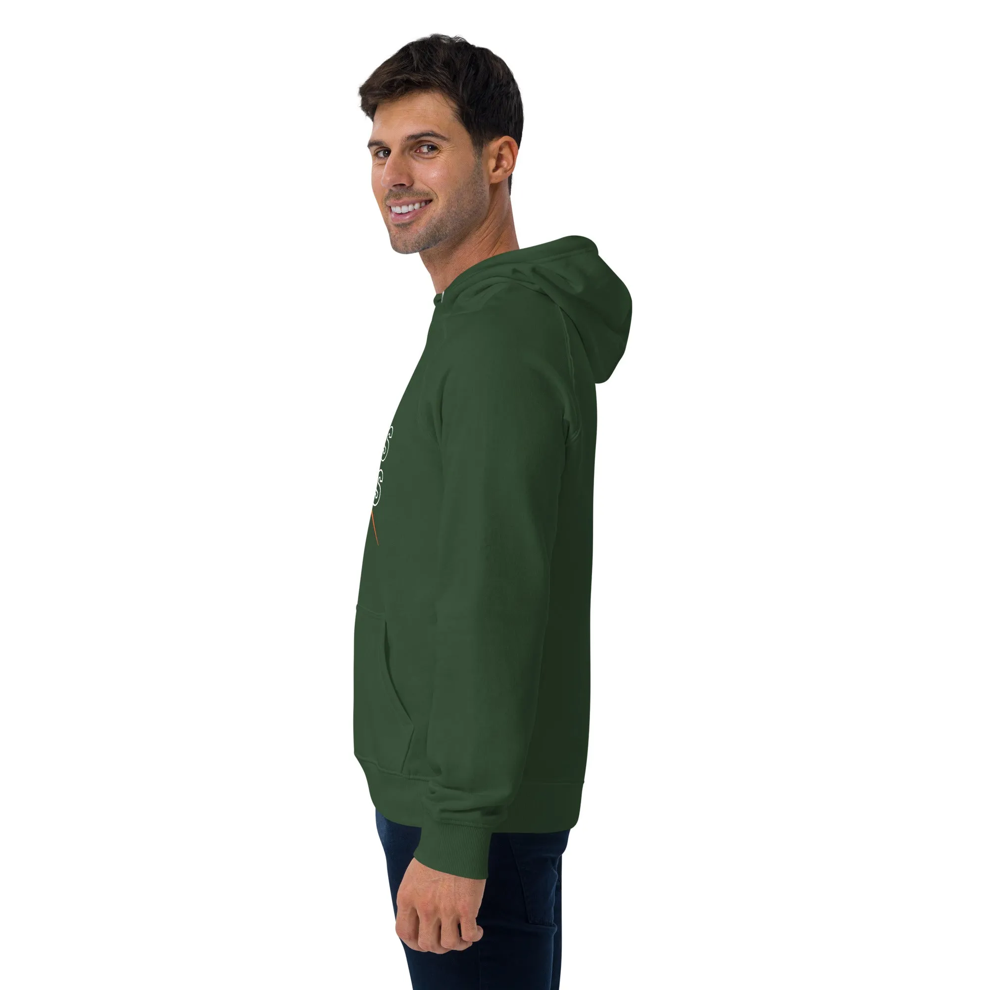 Jesus Saves Graphics Men Eco Raglan Hoodie