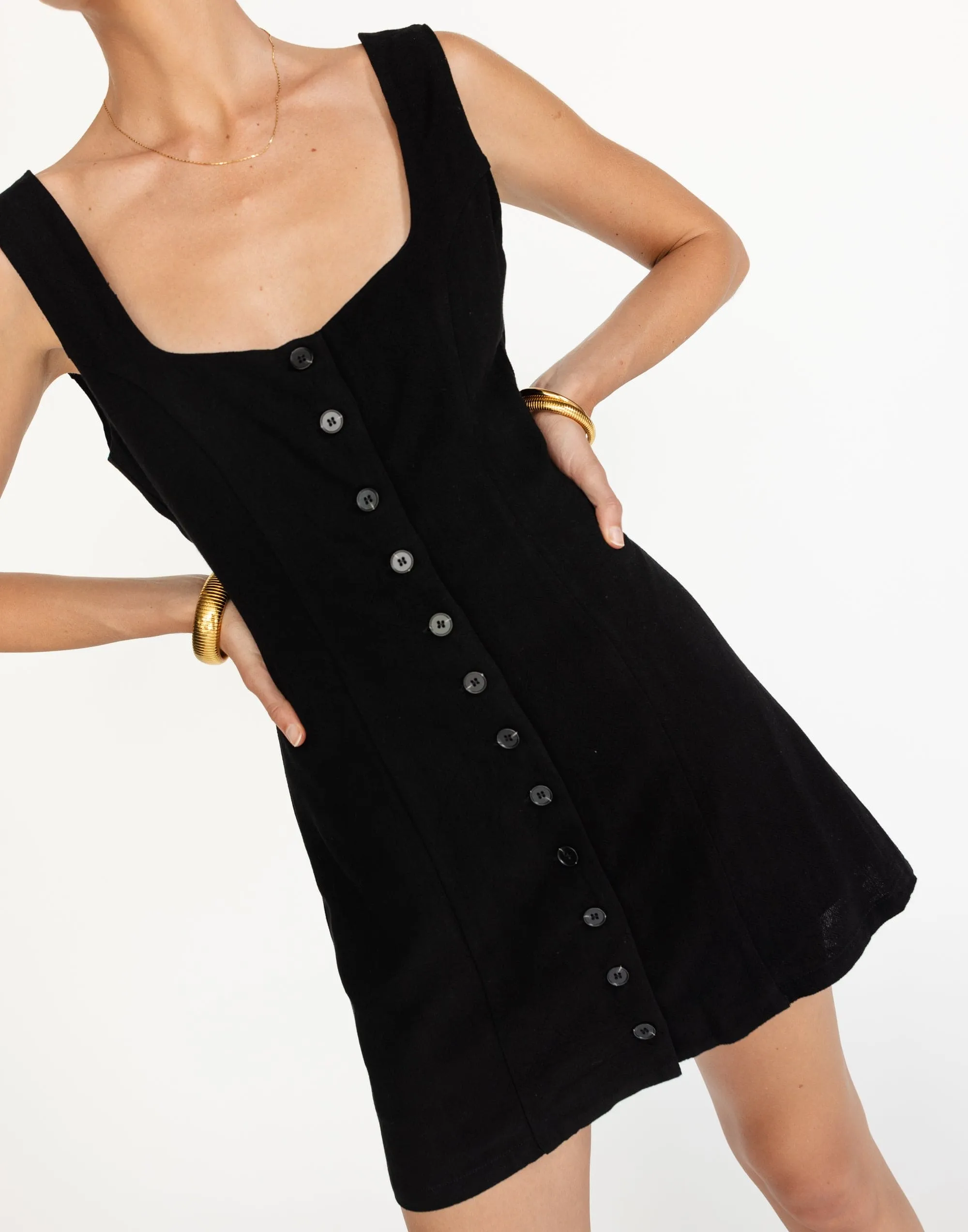 Joni Mini Dress (Black)