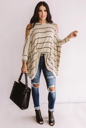 Lattes and Lounging Shift Tunic in Taupe