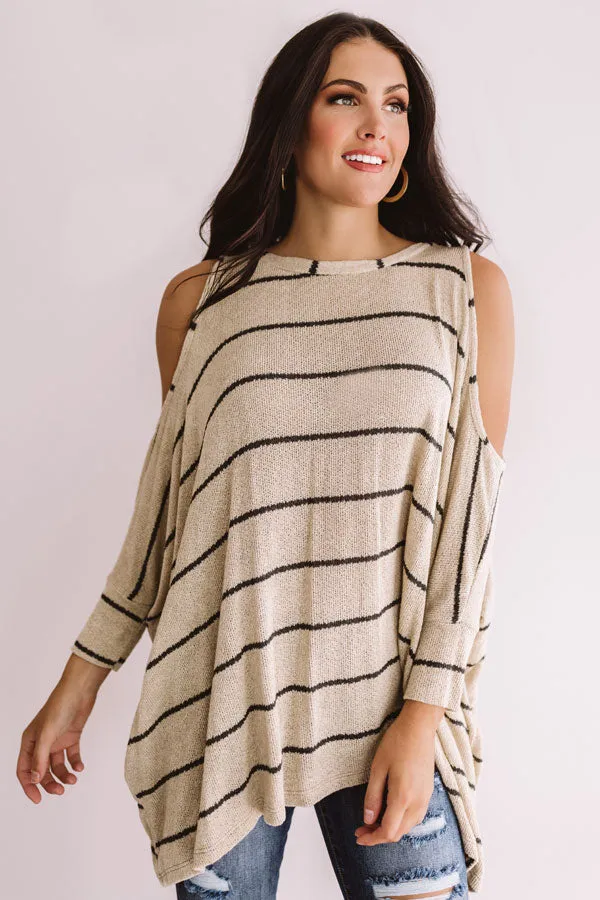Lattes and Lounging Shift Tunic in Taupe
