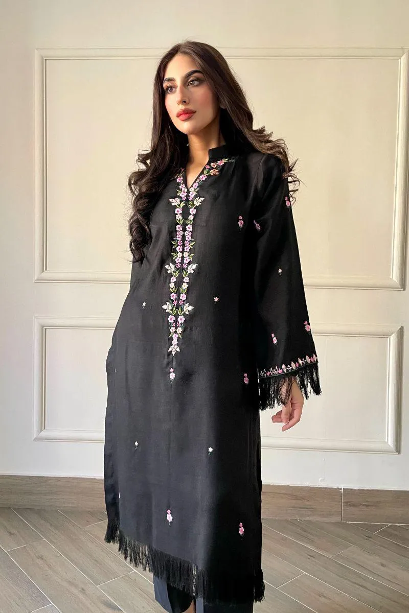 Leon - BEENA - Pashmina - Black - 2 Piece