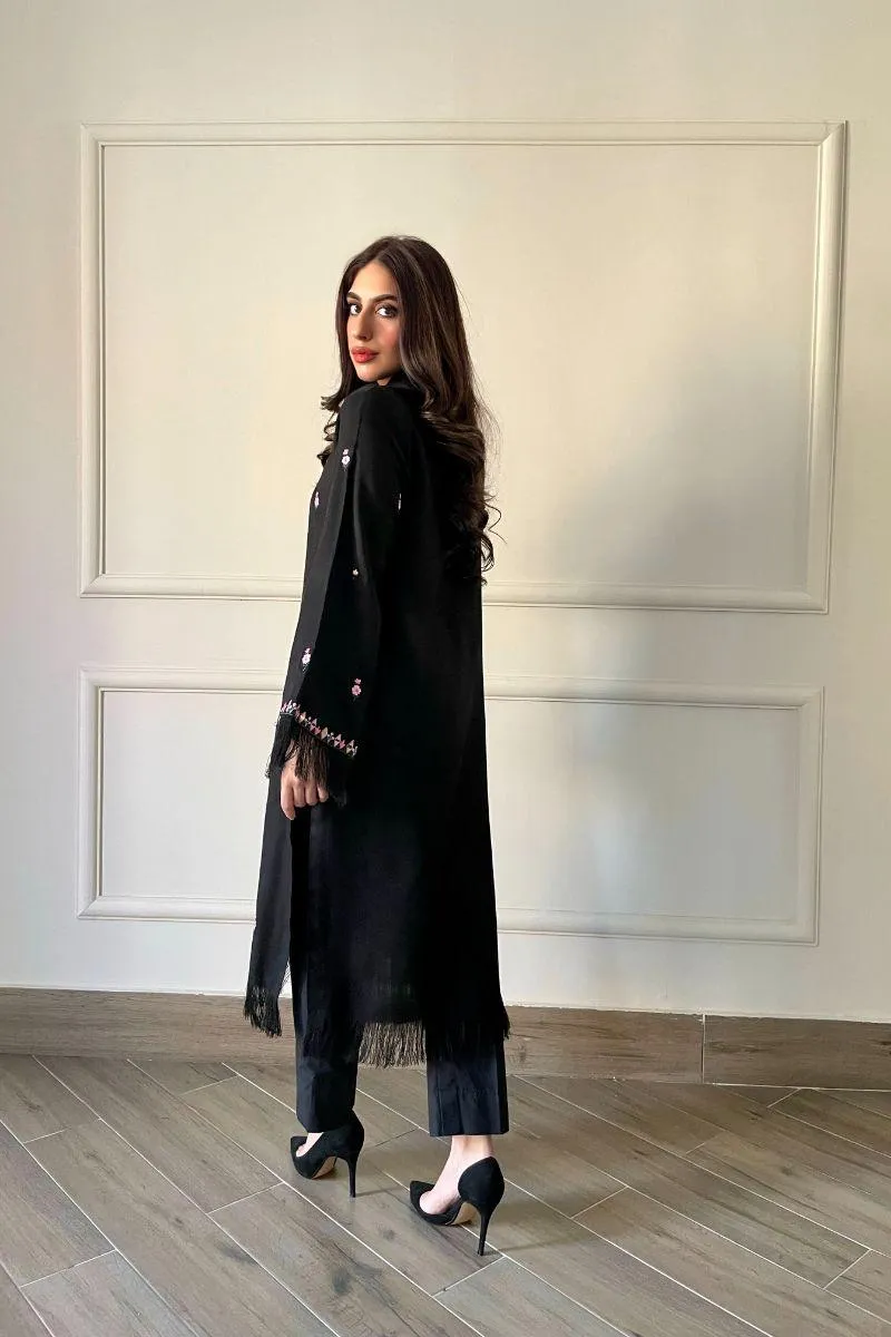 Leon - BEENA - Pashmina - Black - 2 Piece
