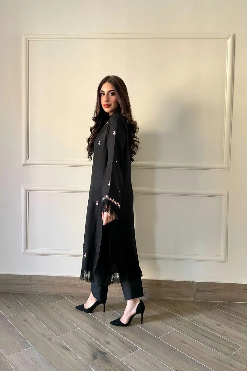 Leon - BEENA - Pashmina - Black - 2 Piece