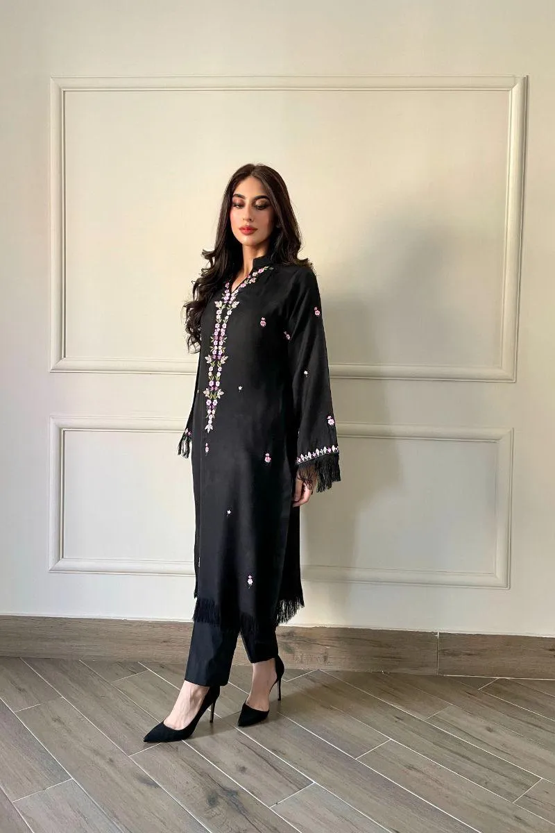 Leon - BEENA - Pashmina - Black - 2 Piece