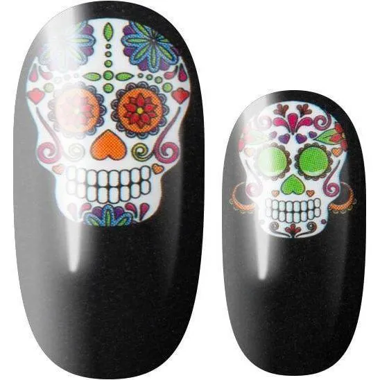 Lily and Fox - Nail Wrap - Mexican Painted Skulls
