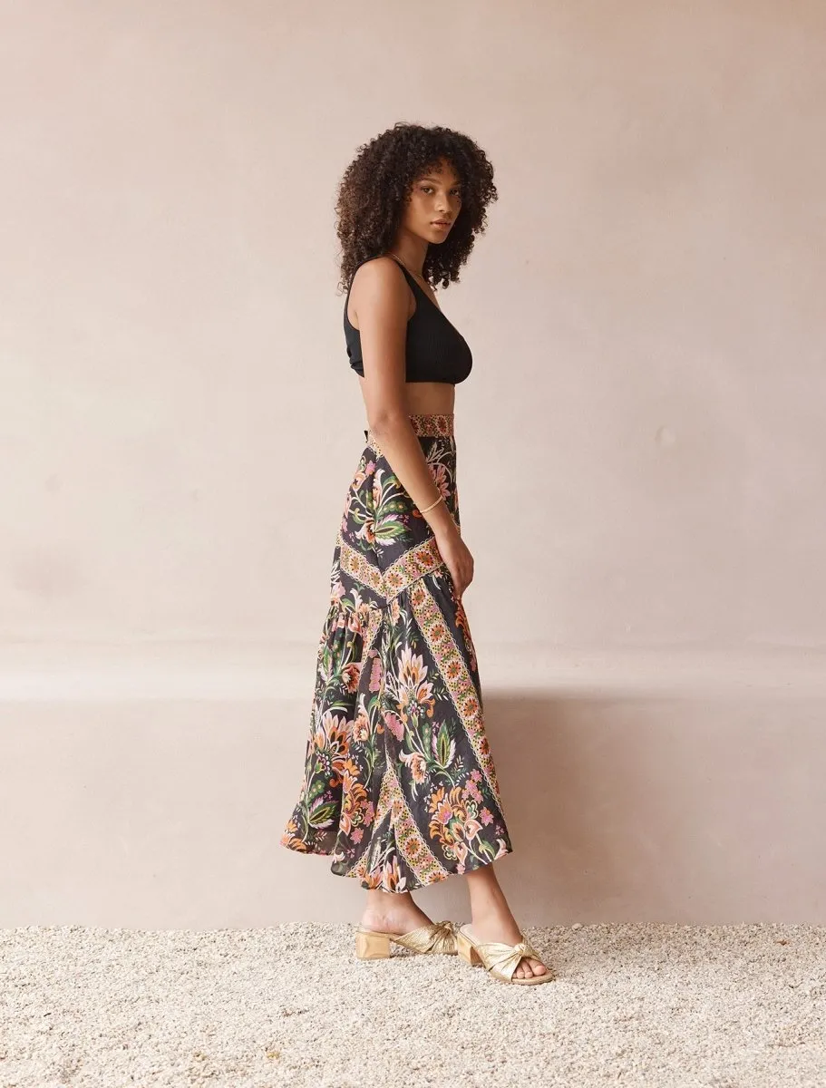 MIDNIGHT LOTUS SKIRT