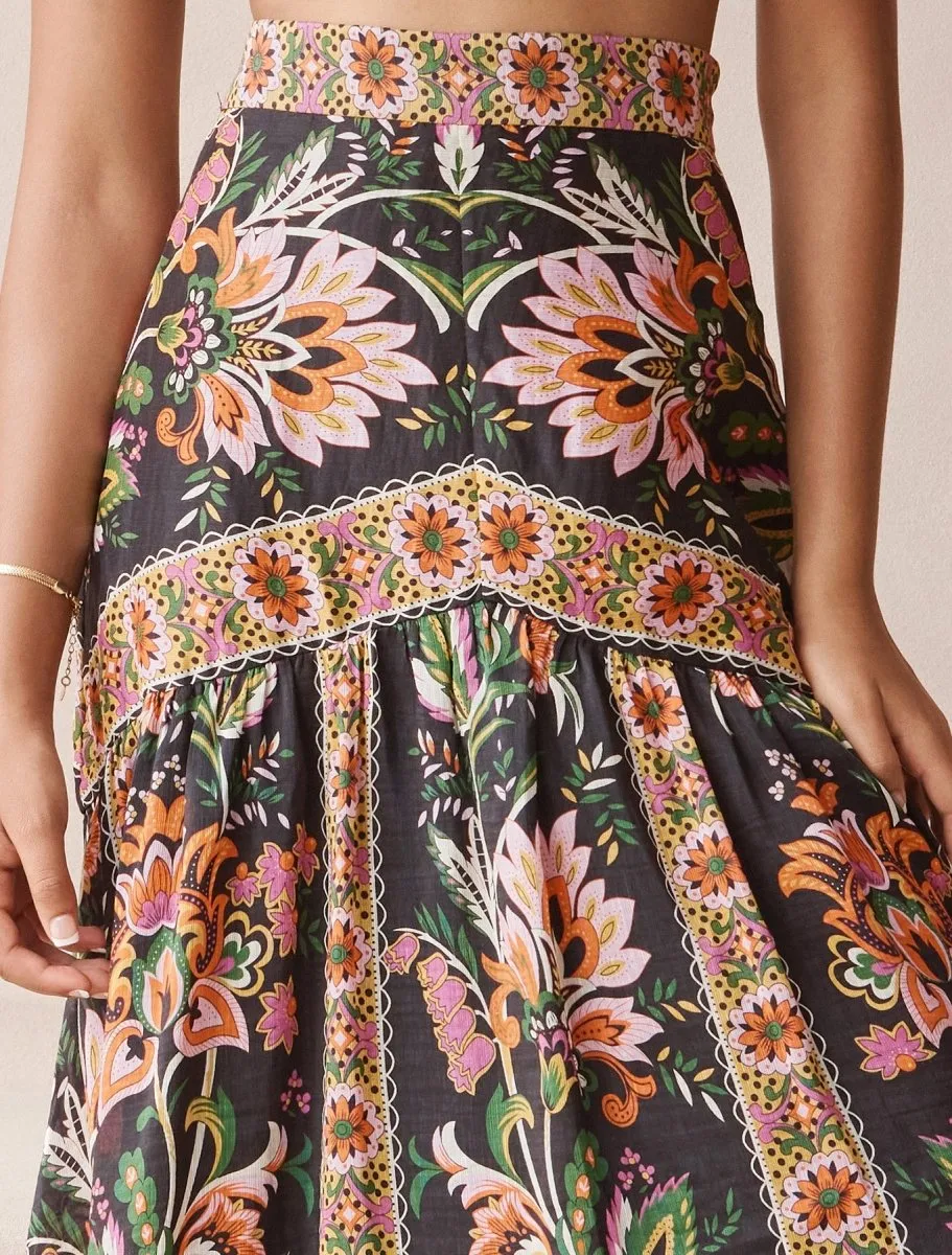 MIDNIGHT LOTUS SKIRT