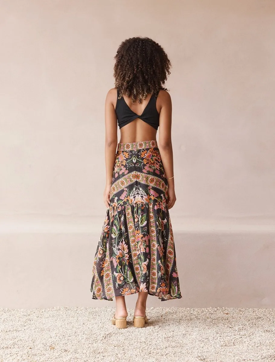 MIDNIGHT LOTUS SKIRT