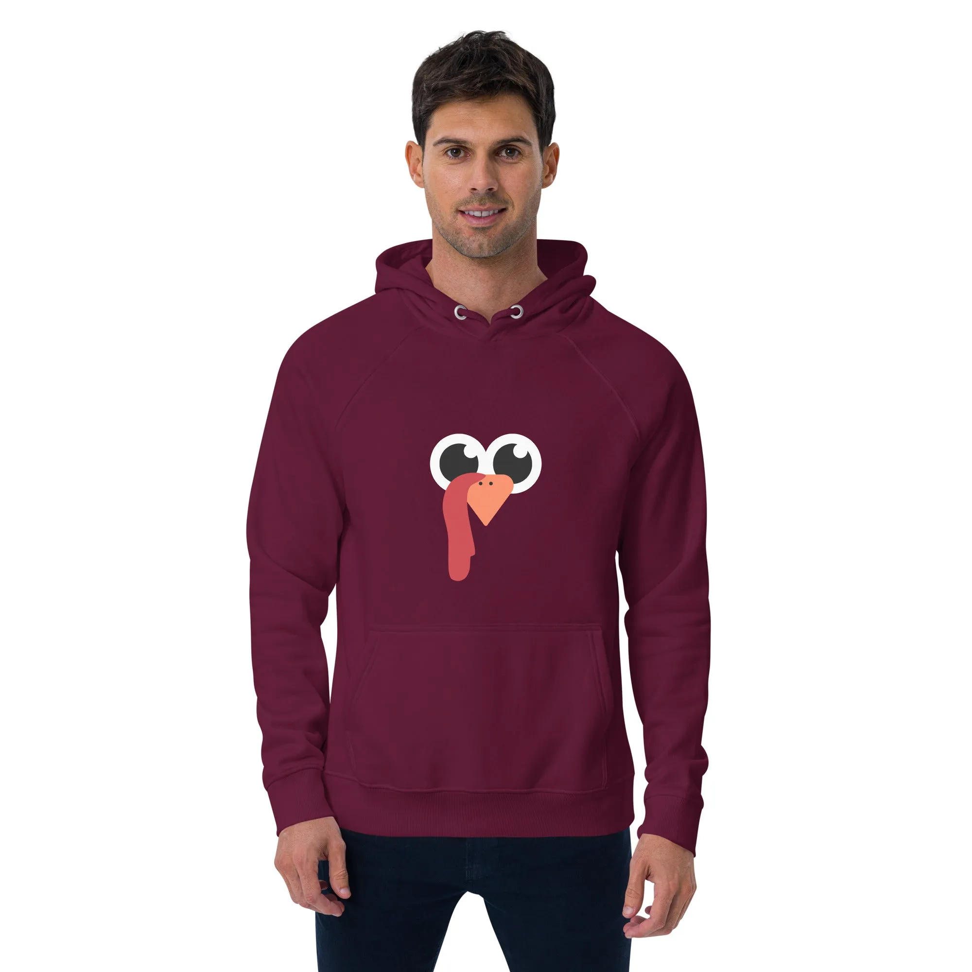 Nose And Peak Thanksgiving Graphic Men Eco Raglan Hoodie