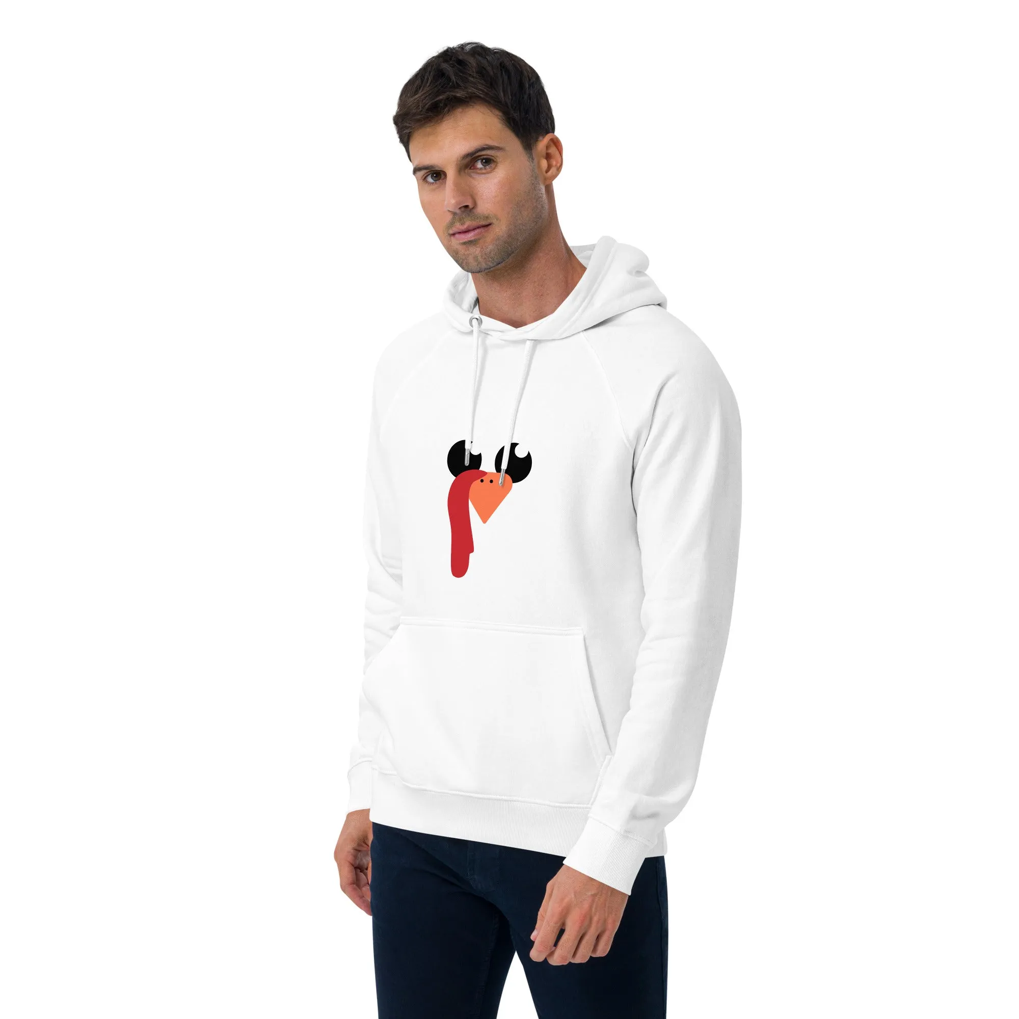 Nose And Peak Thanksgiving Graphic Men Eco Raglan Hoodie