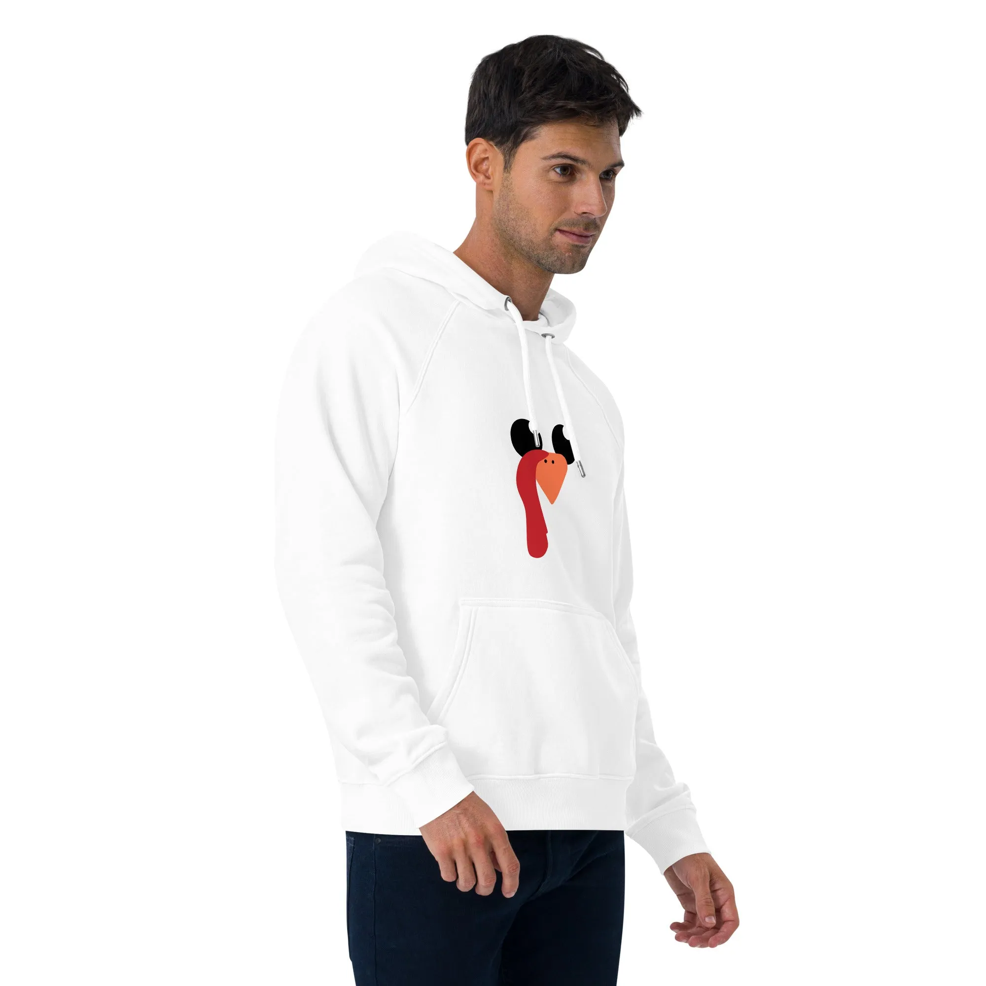 Nose And Peak Thanksgiving Graphic Men Eco Raglan Hoodie