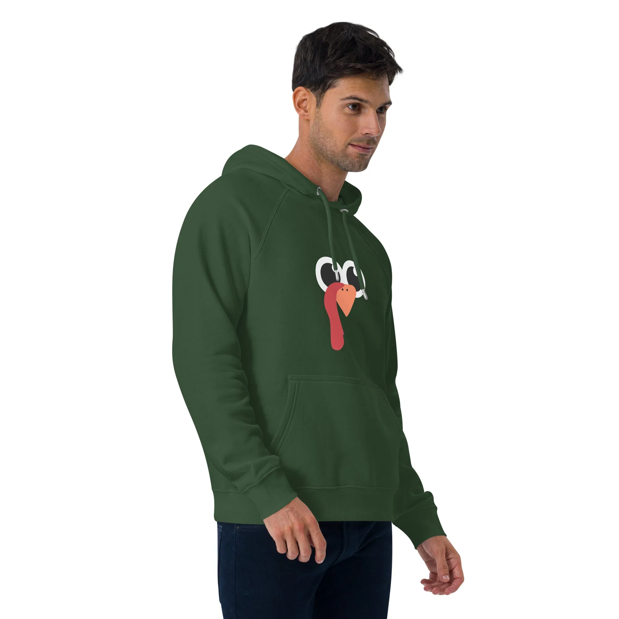 Nose And Peak Thanksgiving Graphic Men Eco Raglan Hoodie