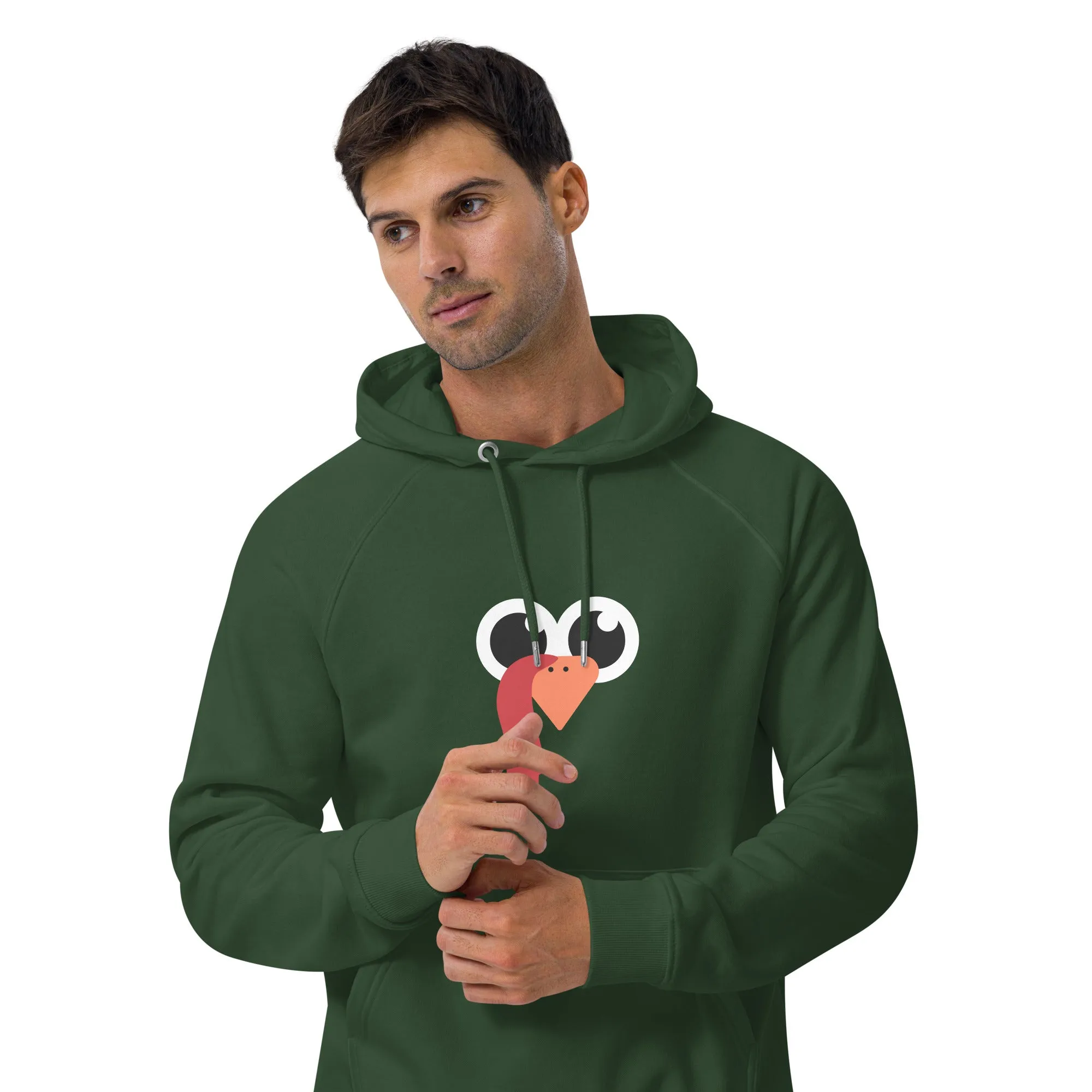 Nose And Peak Thanksgiving Graphic Men Eco Raglan Hoodie