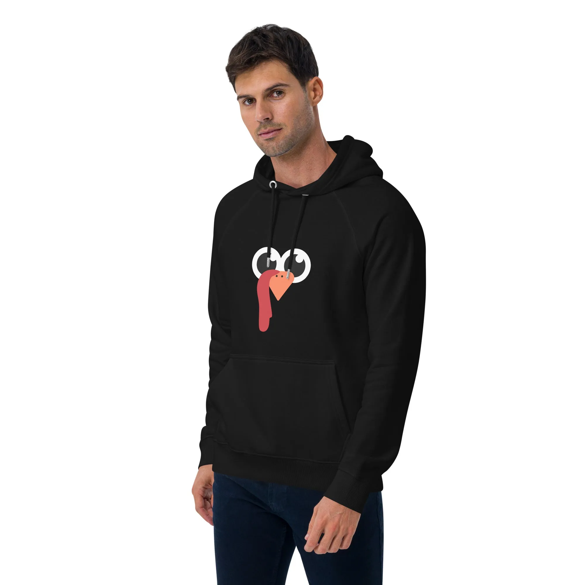 Nose And Peak Thanksgiving Graphic Men Eco Raglan Hoodie