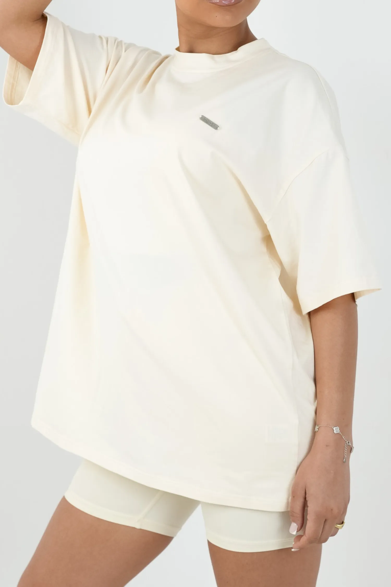 Oversized Short Sleeve T-Shirt Vanilla