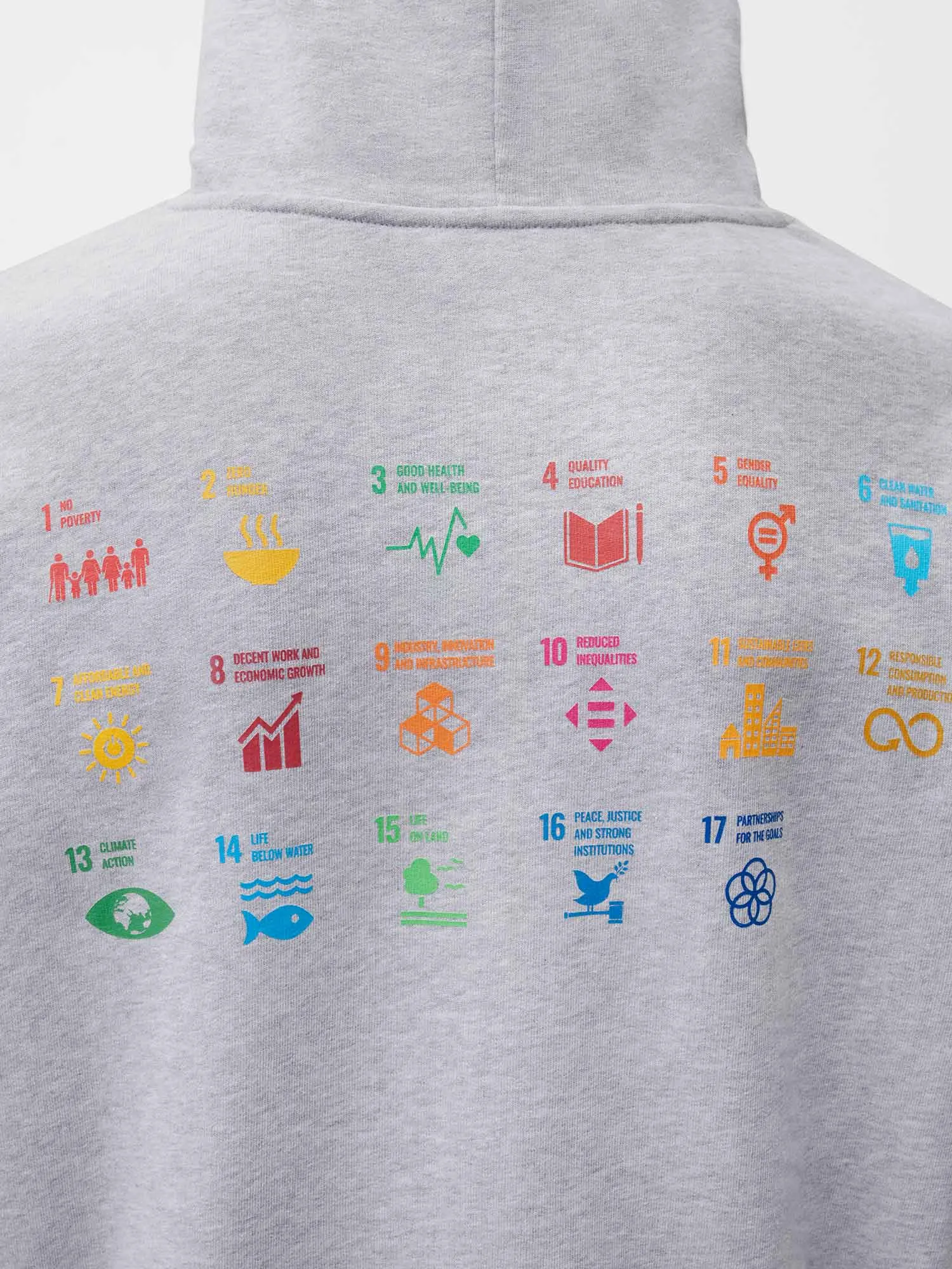 PANGAIA x SDGS Signature Hoodie—grey marl