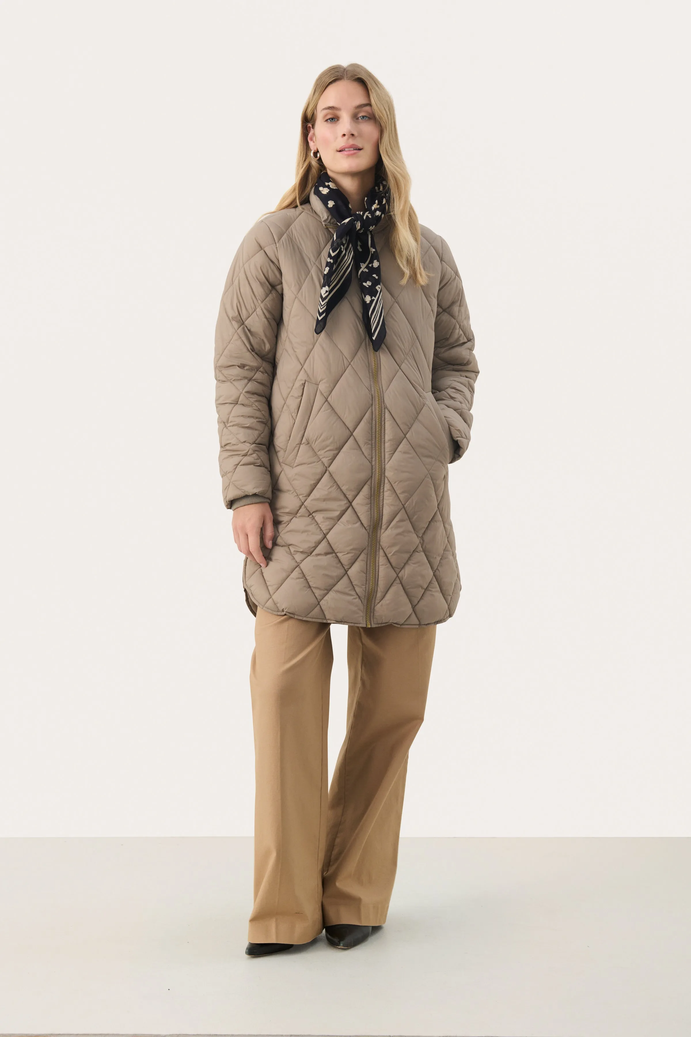 Part Two Olilas Mid Quilted Coat