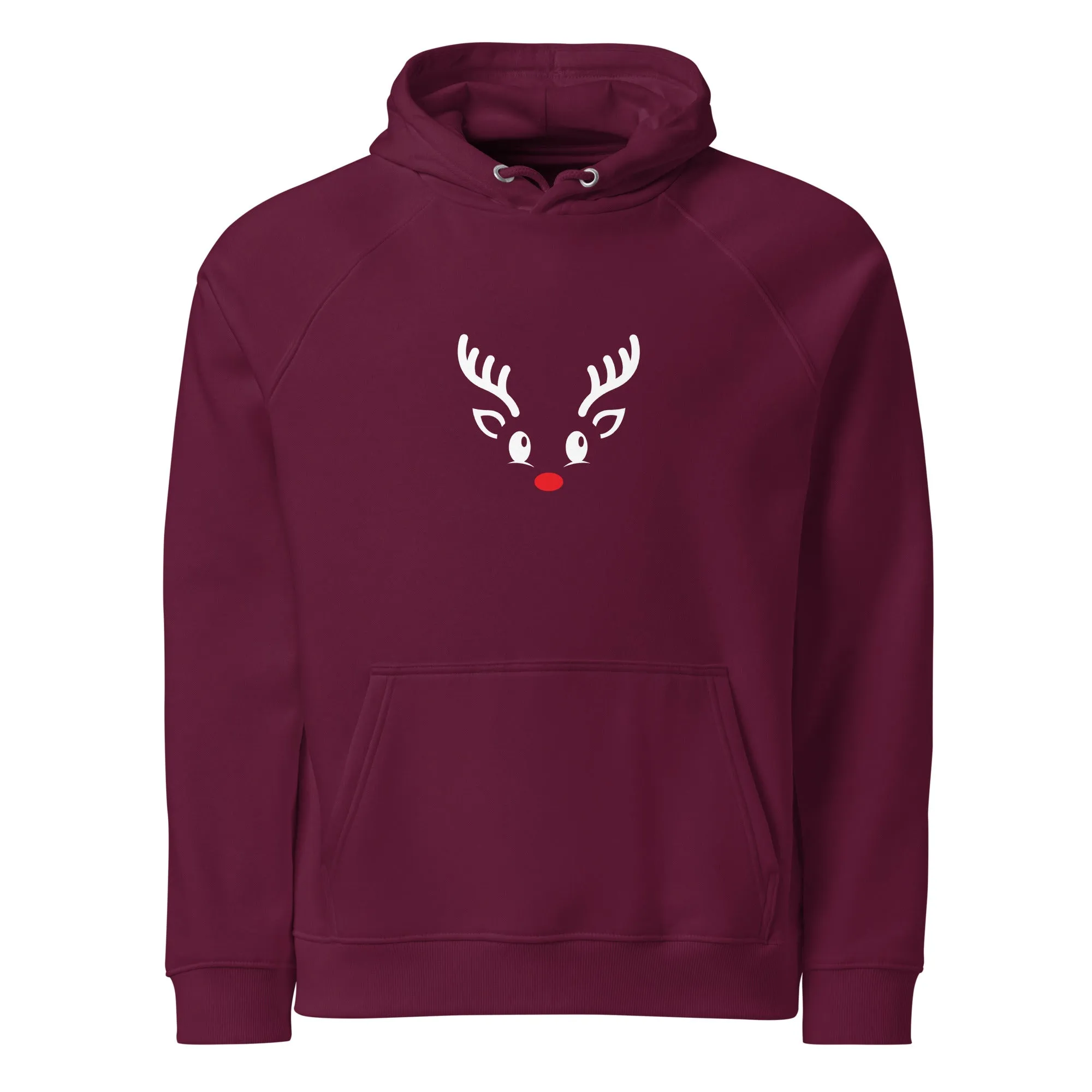 Reindeer Graphics Women Eco Raglan Hoodie