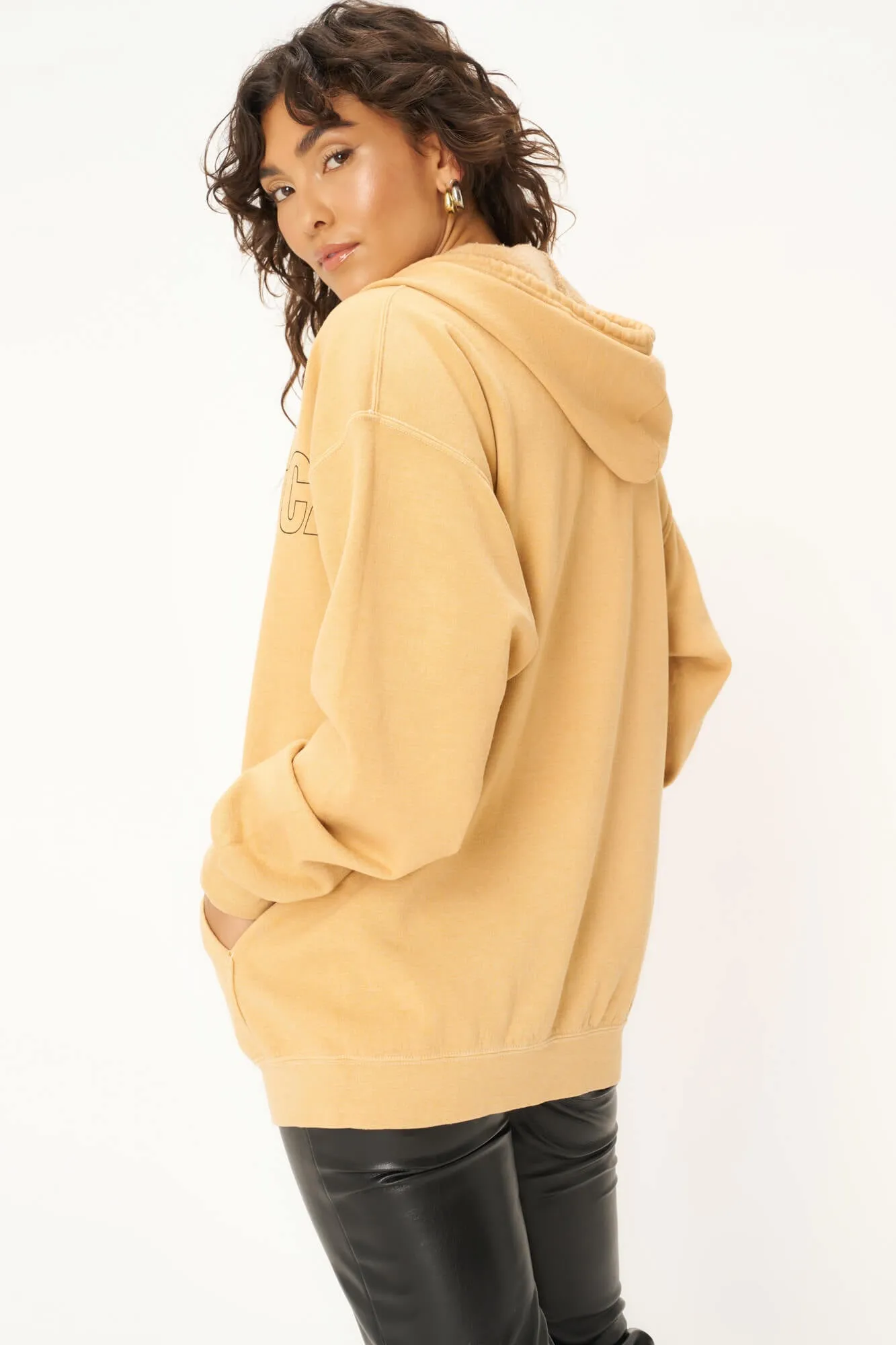 Santa Monica Tigers Zip Hoodie - DW Honey Mustard