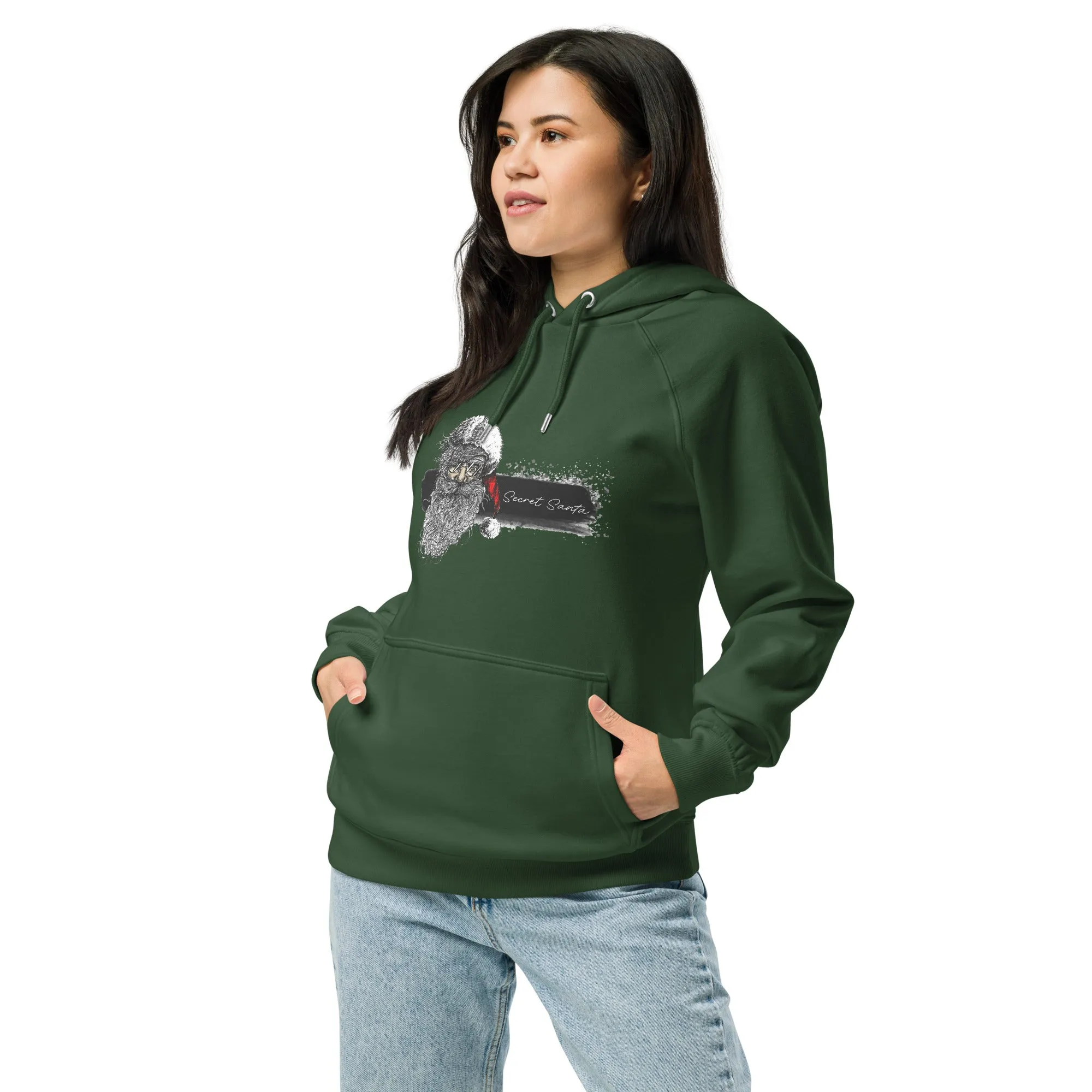 Secret Santa Graphics Women Eco Raglan Hoodie