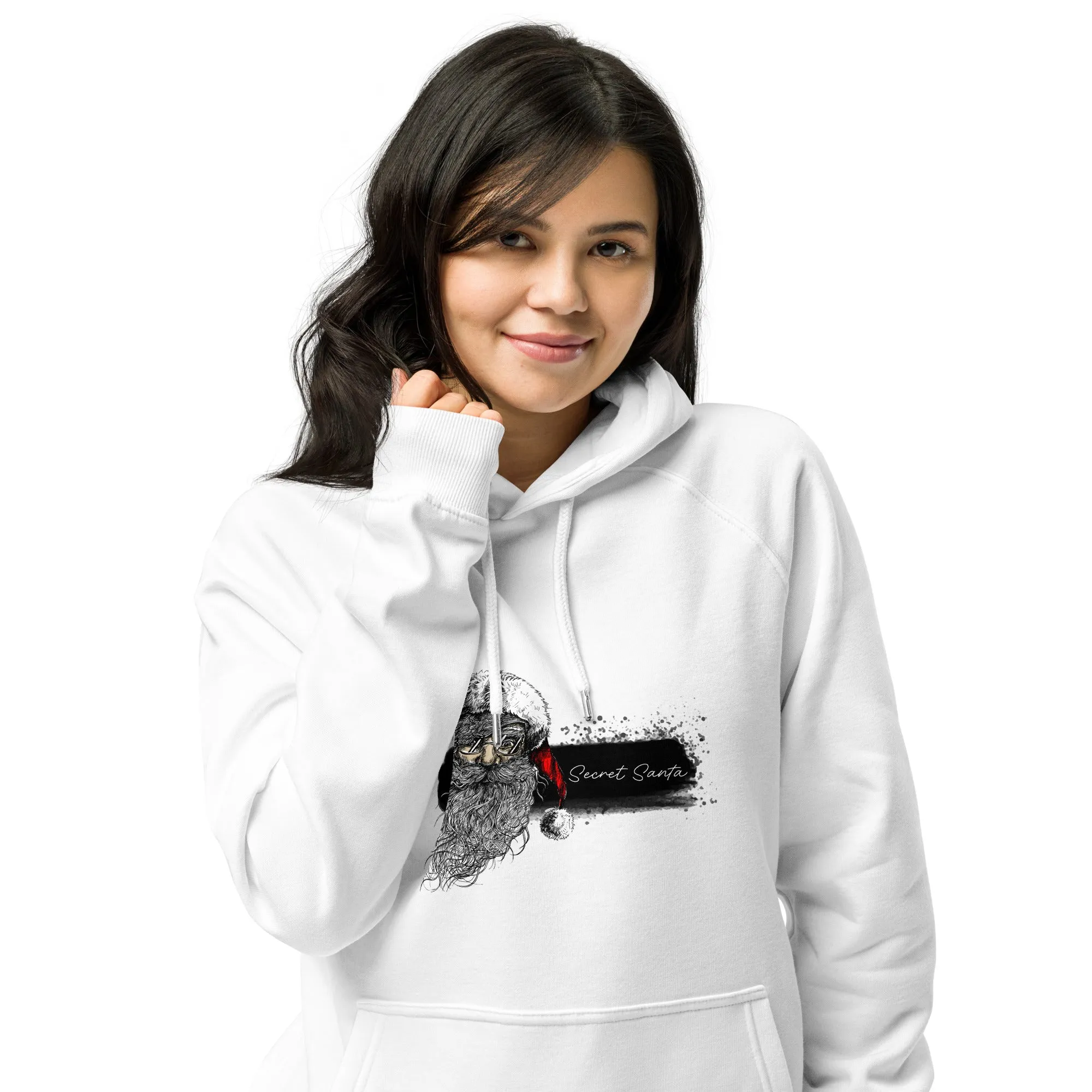 Secret Santa Graphics Women Eco Raglan Hoodie